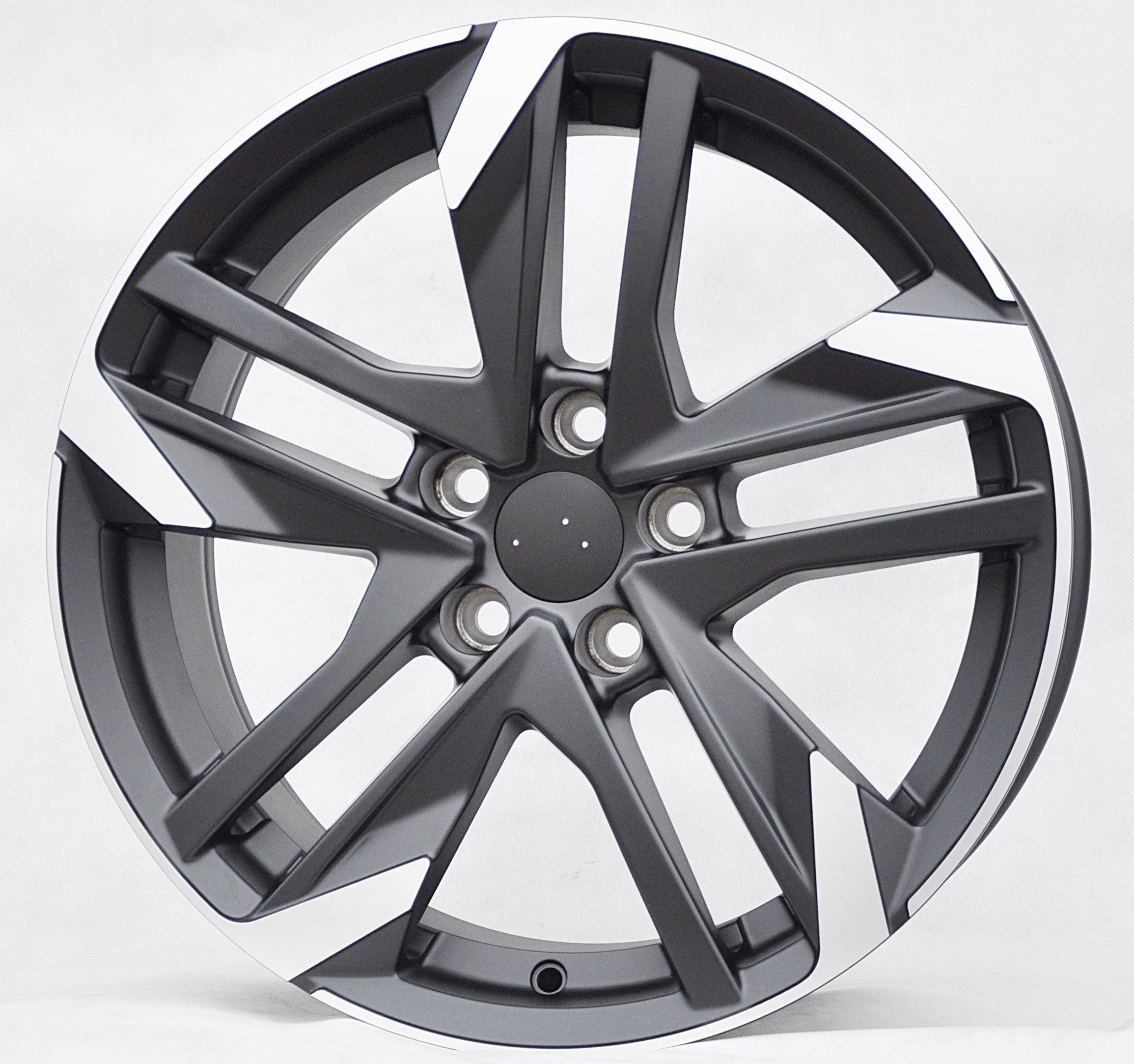 PDW 170/5788 Alufælge 16" 5x108 ET44 – Poleret/sort (sæt á 4)