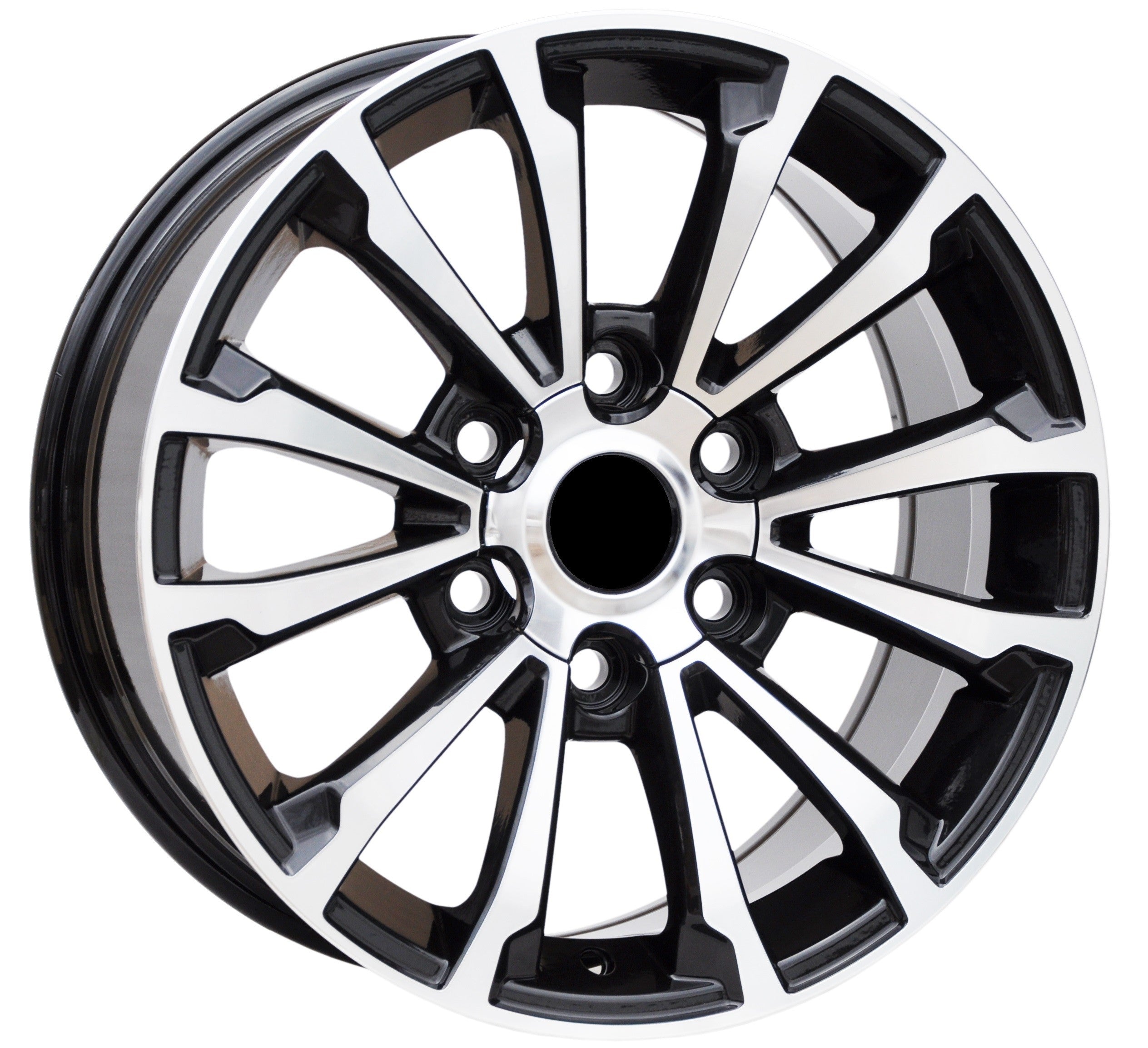 PDW 1353 Alufælge 17" 6x139.7 ET25 – Poleret/sort (sæt á 4)