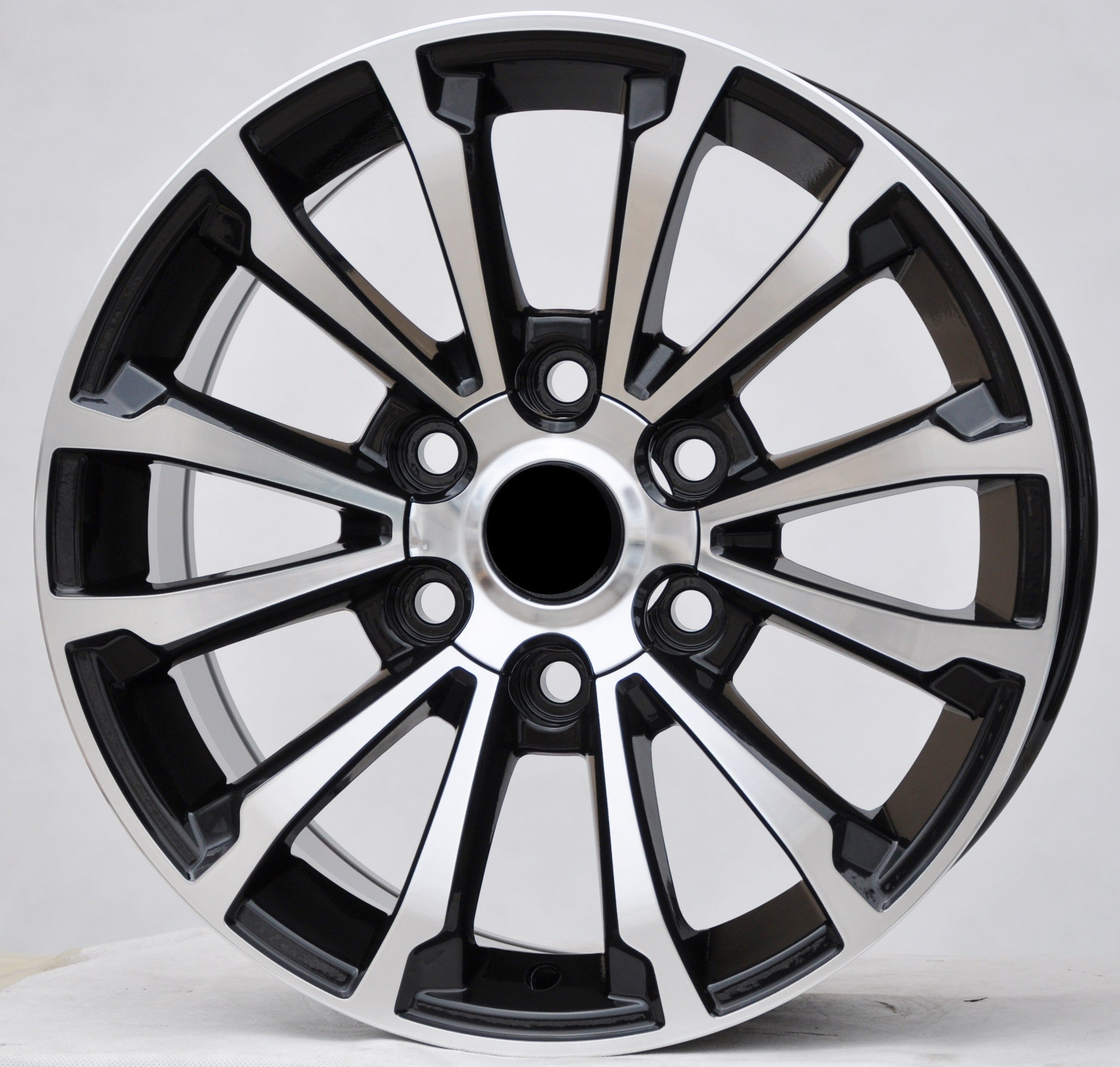 PDW 1353 Alufælge 17" 6x139.7 ET25 – Poleret/sort (sæt á 4)