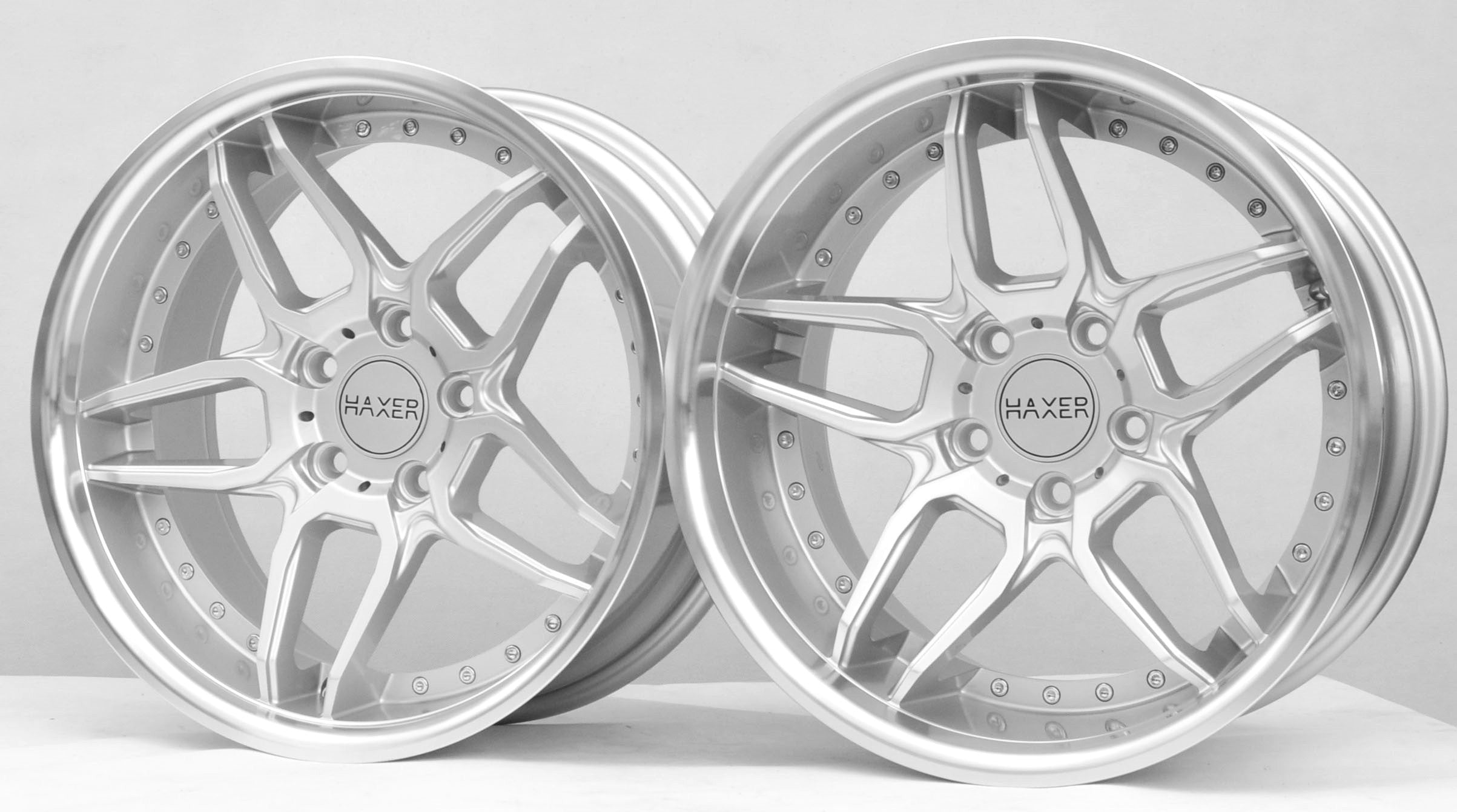 Haxer SSA01 (HX030) Alufælge 19" 5x120 ET35 – Poleret/sølv (sæt á 4)