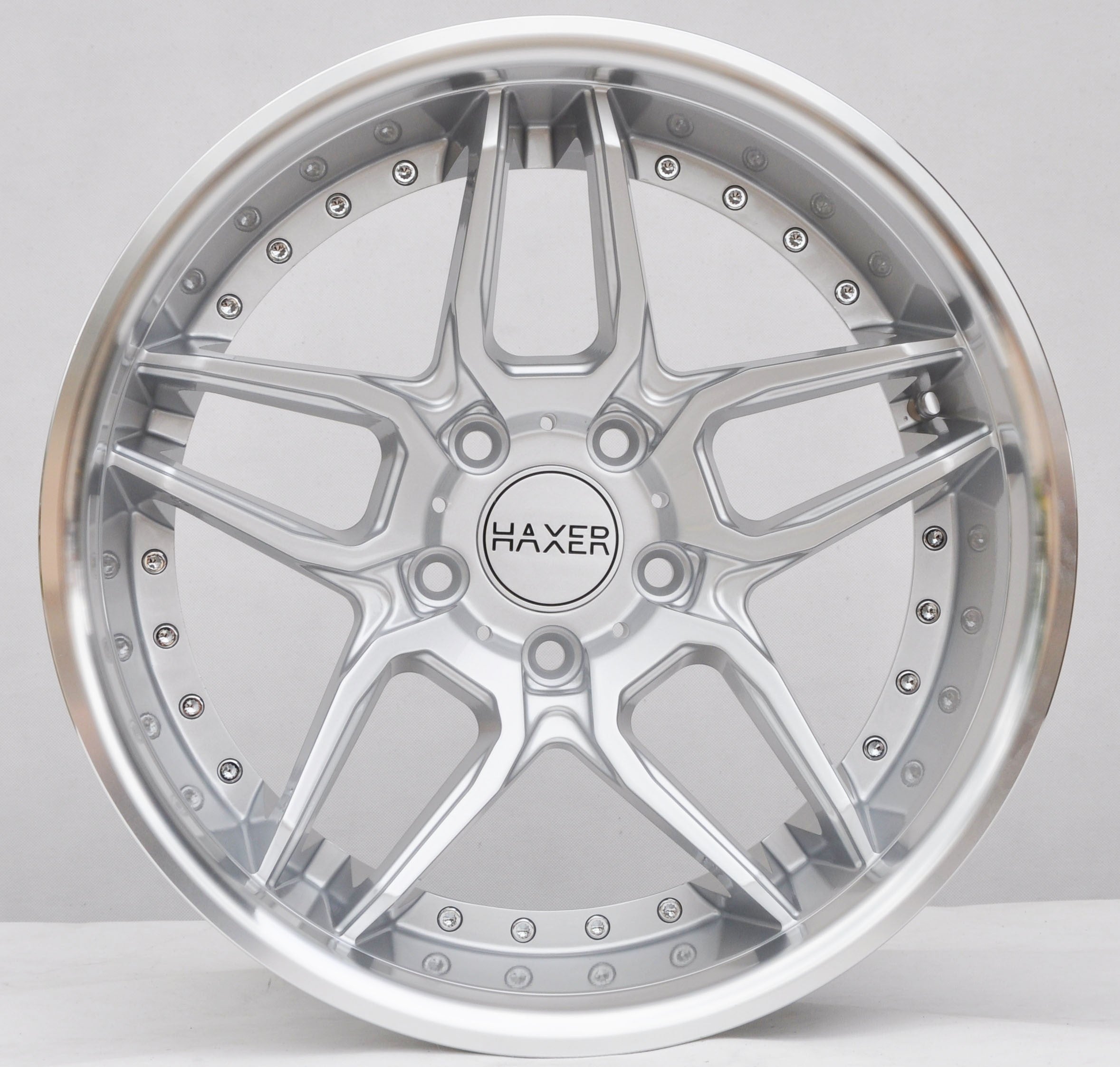 Haxer SSA01 (HX030) Alufælge 19" 5x120 ET35 – Poleret/sølv (sæt á 4)