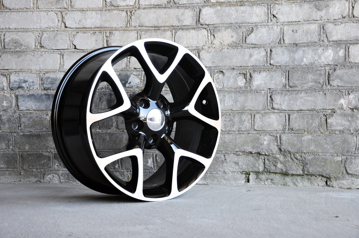 PDW 076/236/502/541 Alufælge 16" 5x105 ET39 – Poleret/sort (sæt á 4)