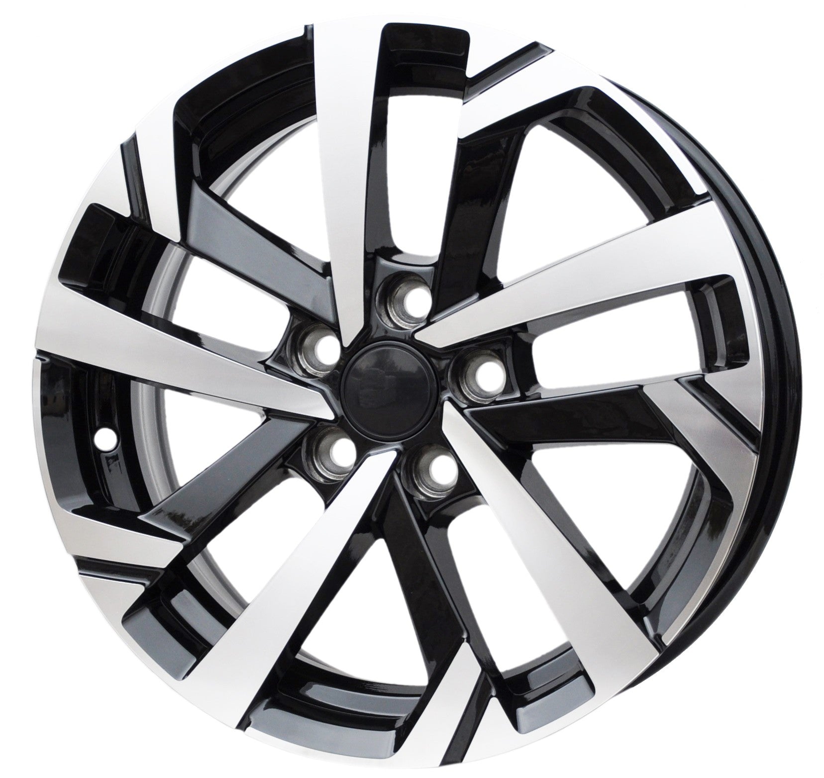 PDW 276 Alufælge 15" 5x100 ET40 – Poleret/sort (sæt á 4)