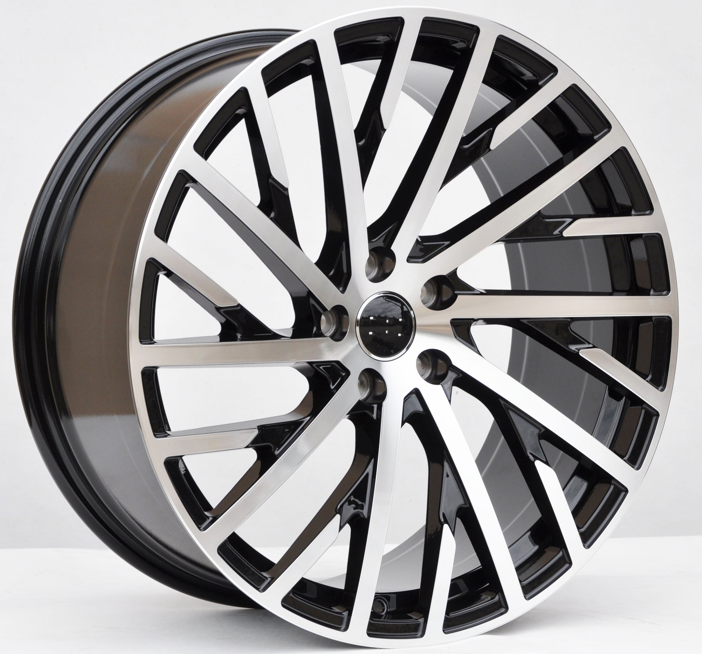 PDW 0368 Alufælge 20" 5x112 ET35 – Poleret/sort (sæt á 4)