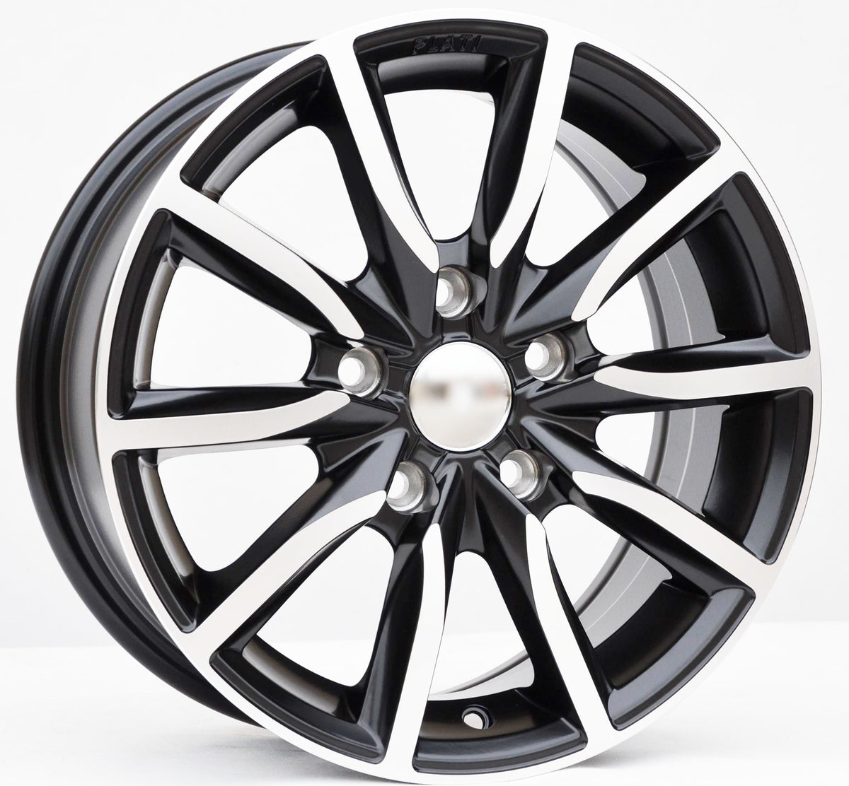PDW 263 Alufælge 15" 6,5J 5x114.3 ET40 – Poleret/sort halvmat (sæt á 4)