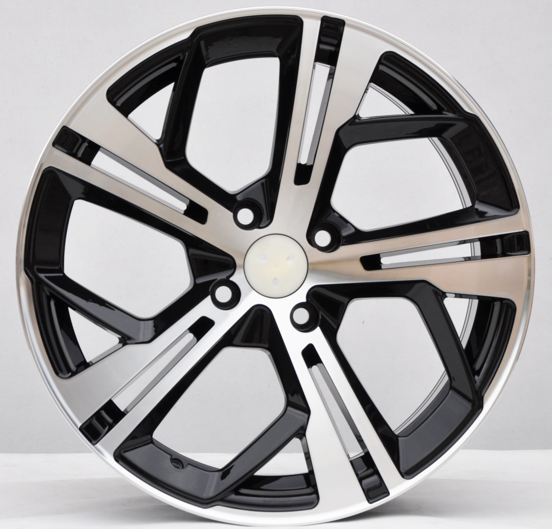 PDW 1206 Alufælge 16" 4x108 ET25 – Poleret/sort (sæt á 4)