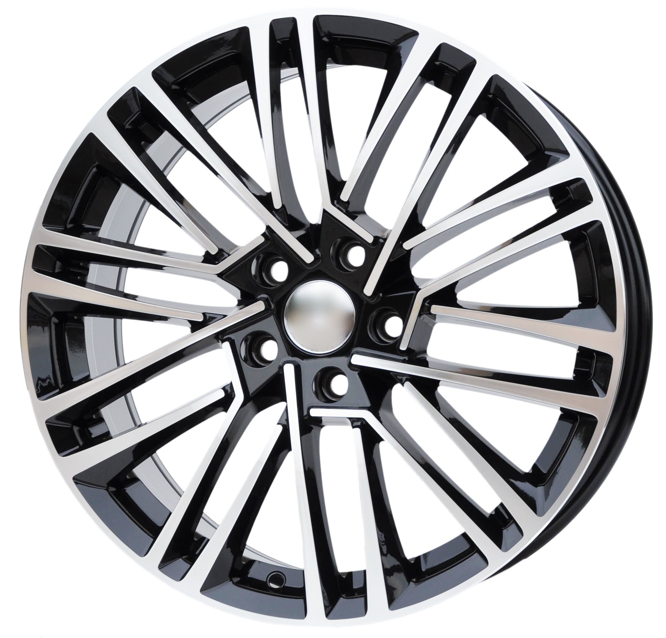PDW 1191 Alufælge 18" 5x112 ET48 – Poleret/sort (sæt á 4)