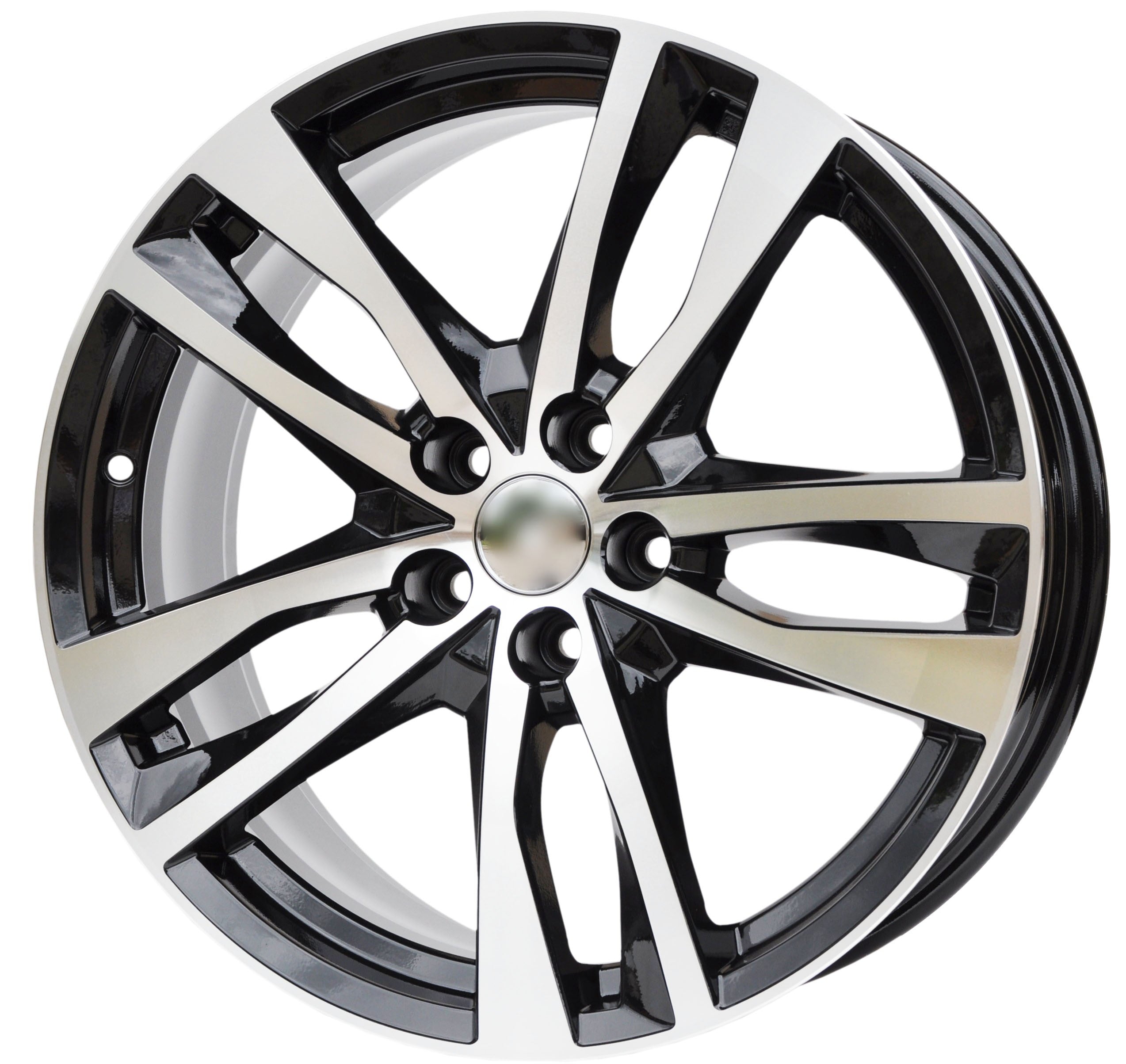 PDW 5011 Alufælge 19" 5x112 ET40 – Poleret/sort (sæt á 4)