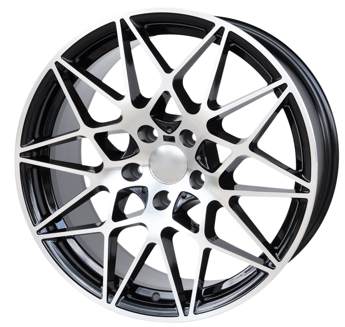 PDW 5167 Alufælge 19" 8,5/9,5J 5x120 ET34 – Poleret/sort pulverlakeret (sæt á 4)