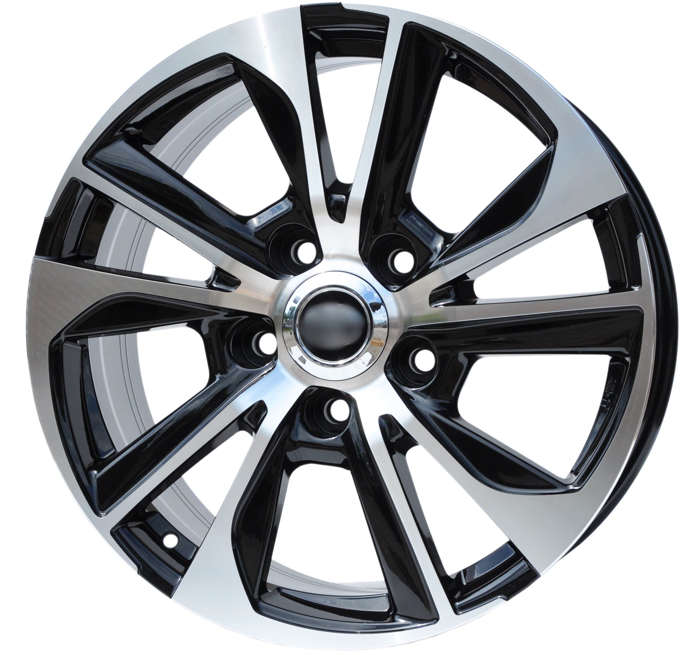 PDW FBX078 Alufælge 20" 5x150 ET40 – Poleret/sort (sæt á 4)