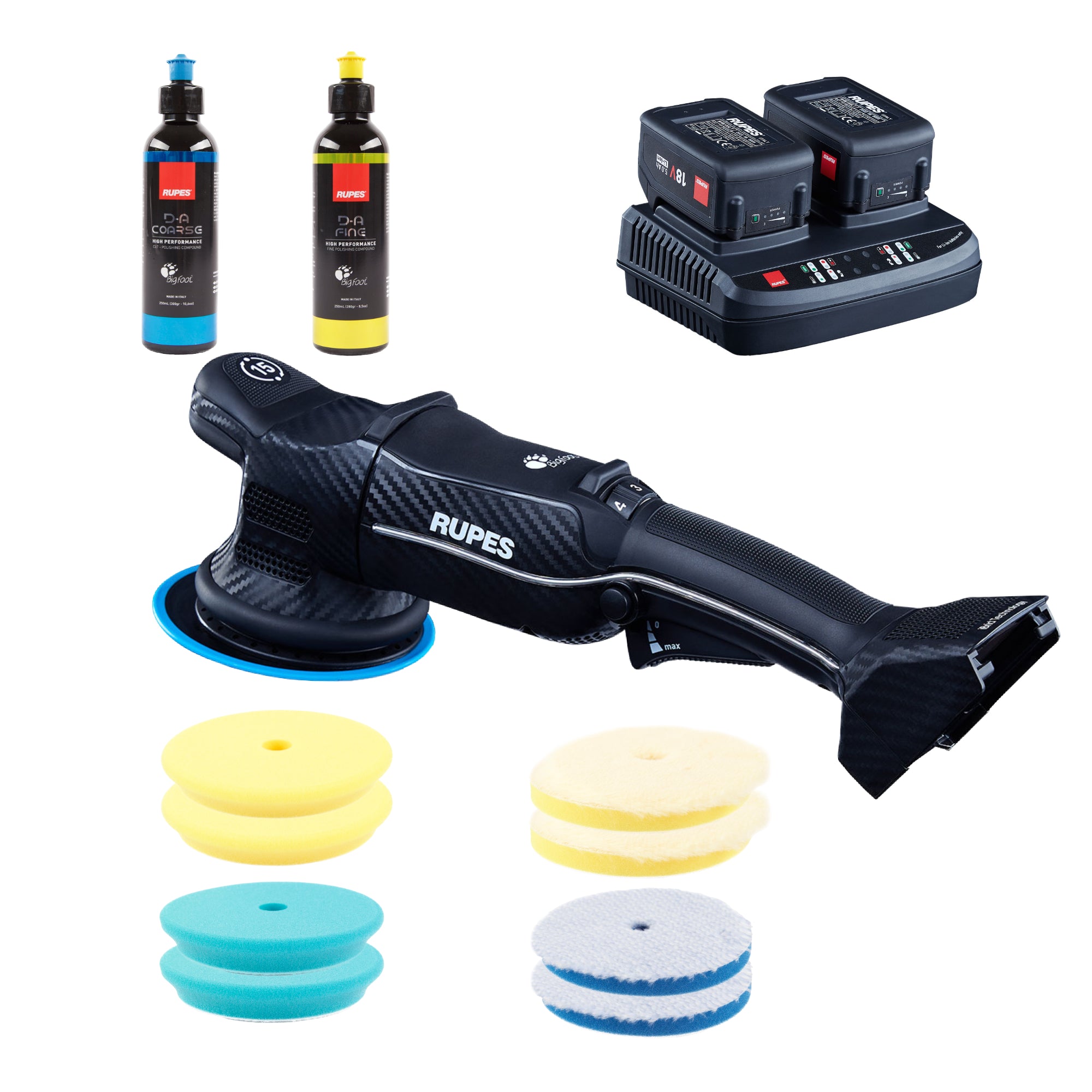 Rupes HLR15 iBrid Dual Action Polermaskine (Kit System)