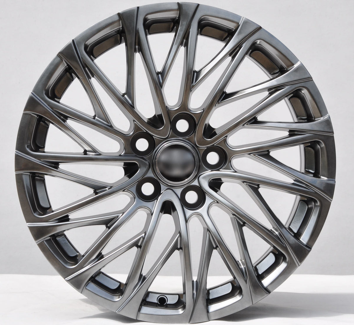 PDW fbx048 Alufælge 17" 5x114.3 ET43 – røgfarvet (sæt á 4)