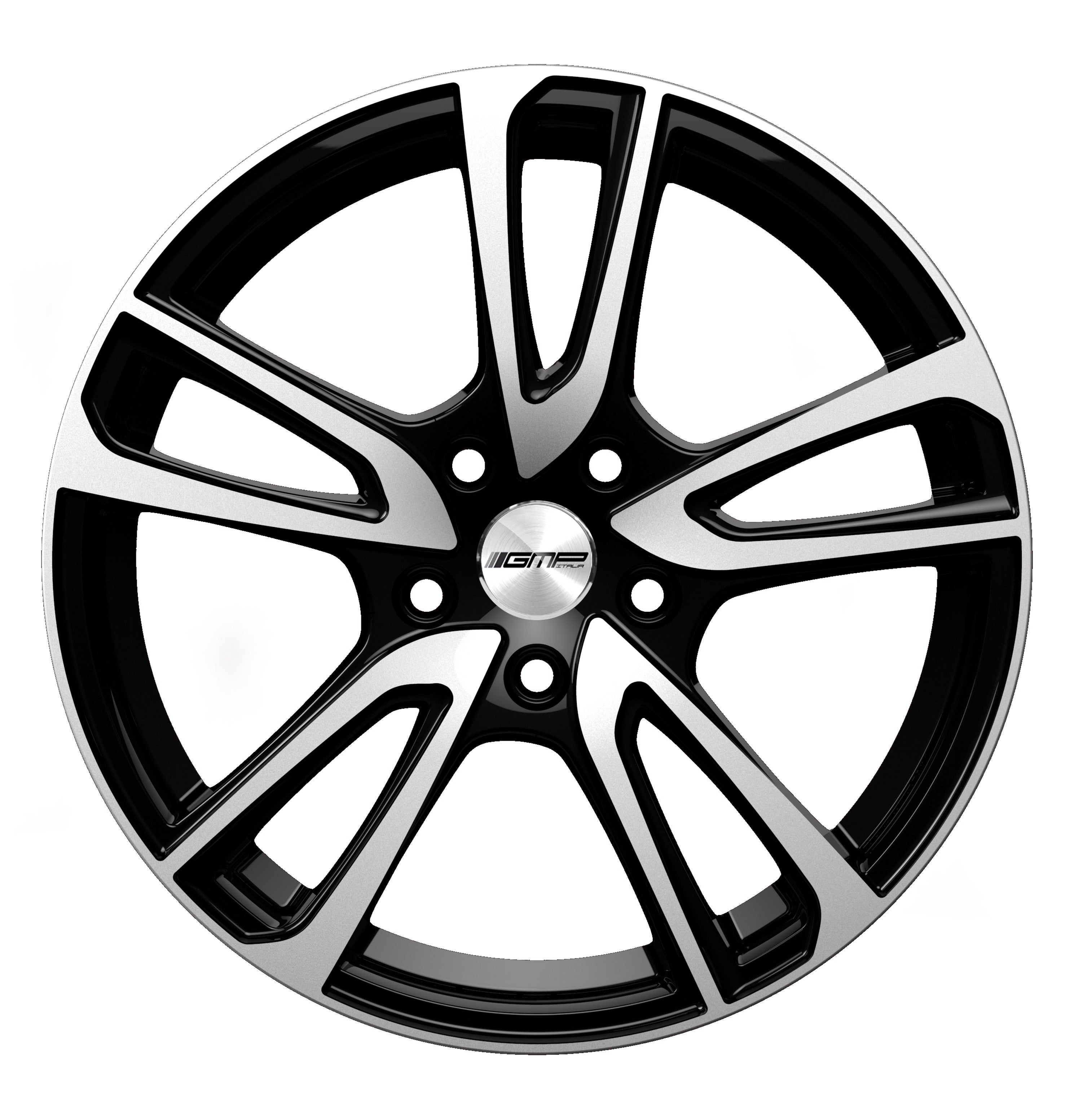 GMP Italia ASTRAL Alufælge 16" 5x100 ET35 – Poleret/sort (sæt á 4)