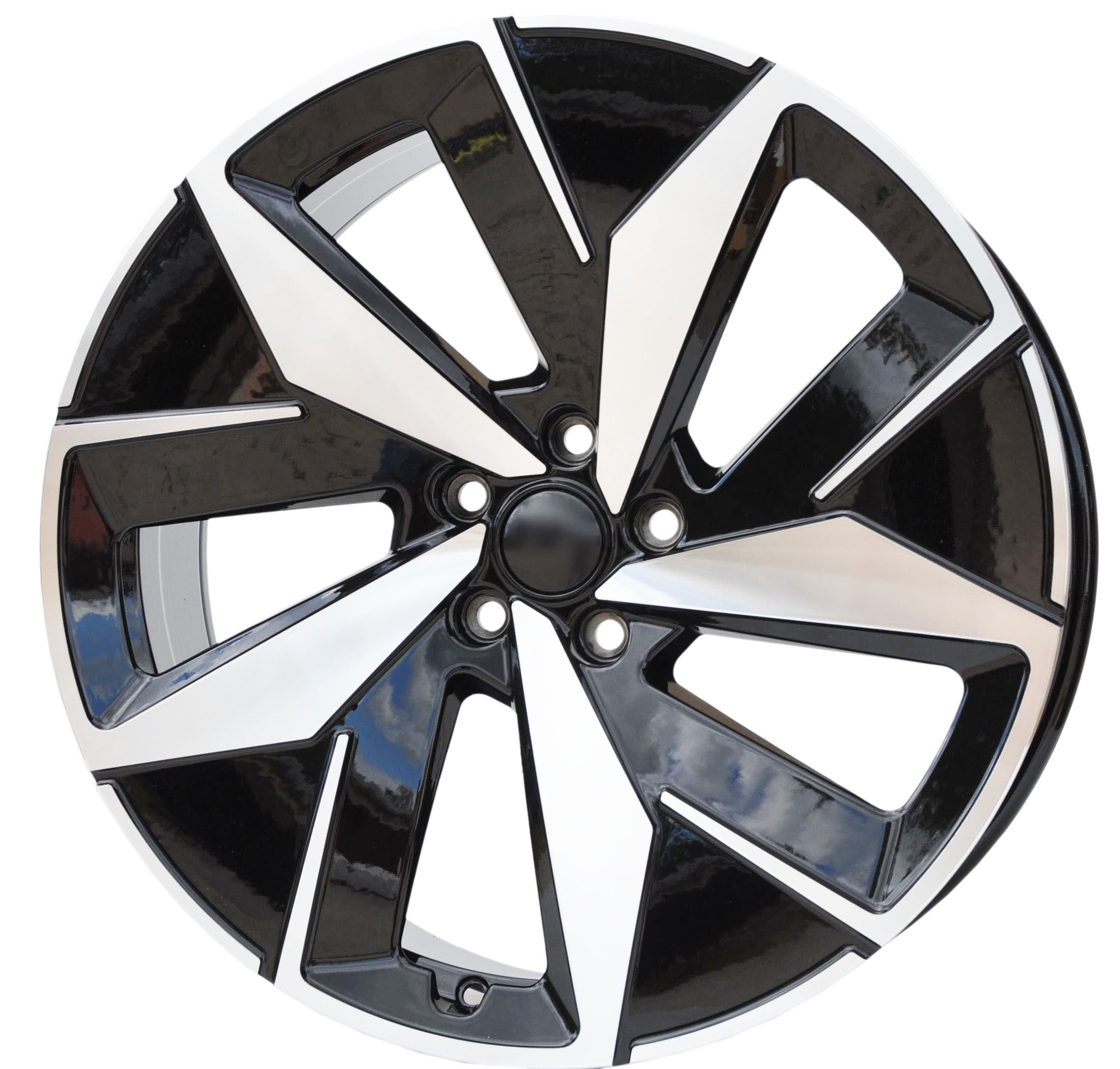 PDW 5647 Alufælge 20" 5x112 ET45 – Poleret/sort (sæt á 4)