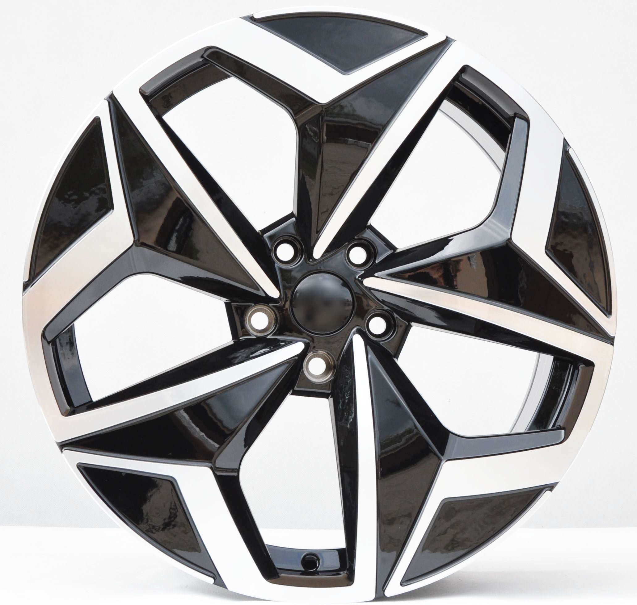 PDW 5649 Alufælge 19" 5x112 ET50 – Poleret/sort (sæt á 4)