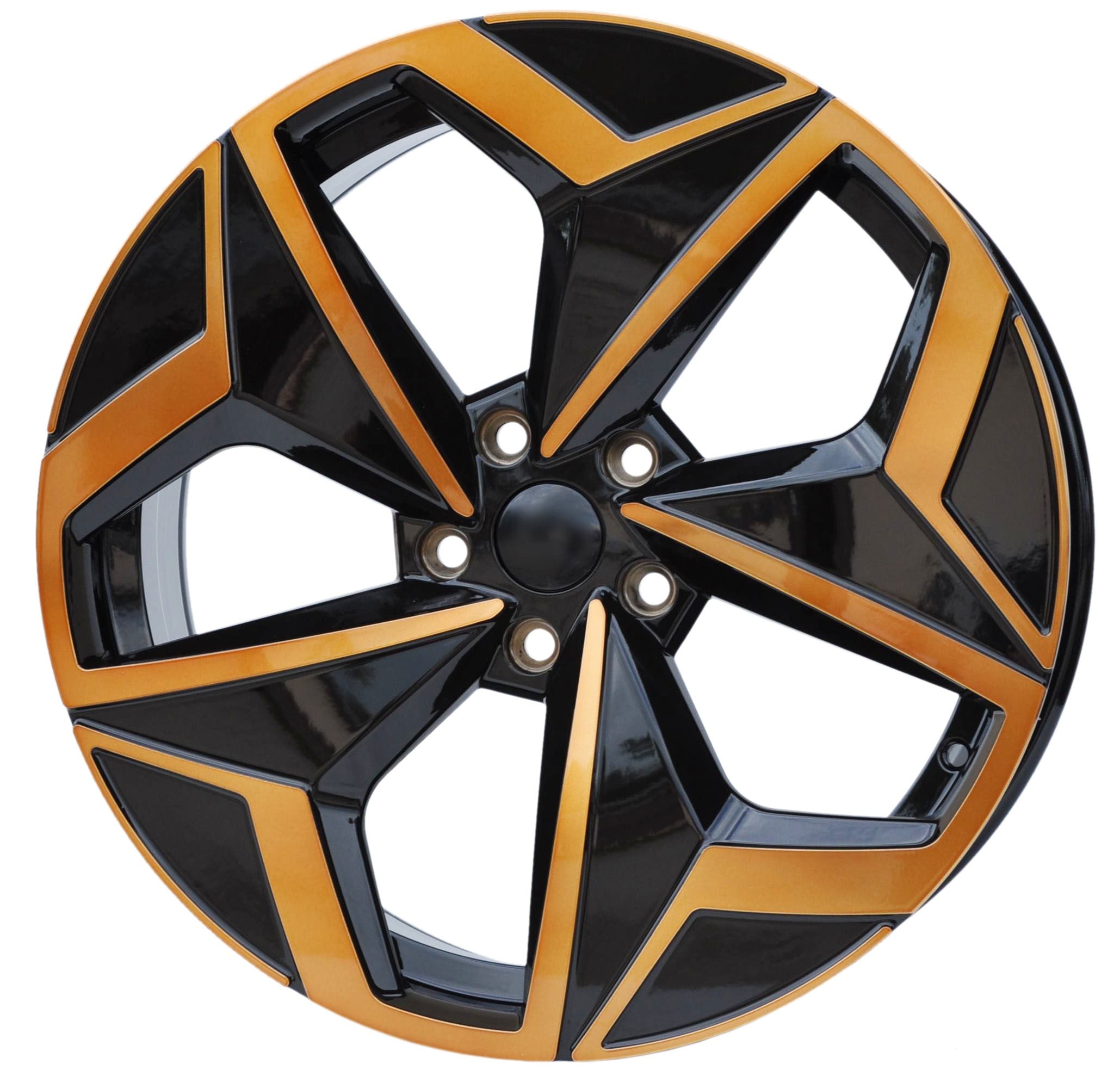 PDW 5649 Alufælge 19" 5x112 ET50 – Poleret/sort (sæt á 4)