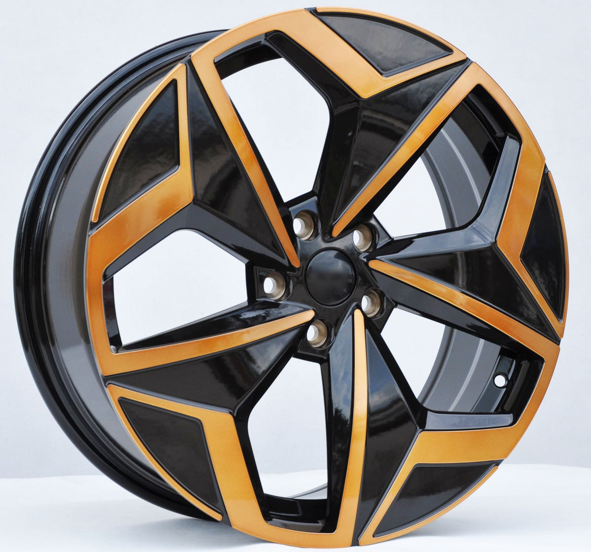 PDW 5649 Alufælge 19" 5x112 ET50 – Poleret/sort (sæt á 4)