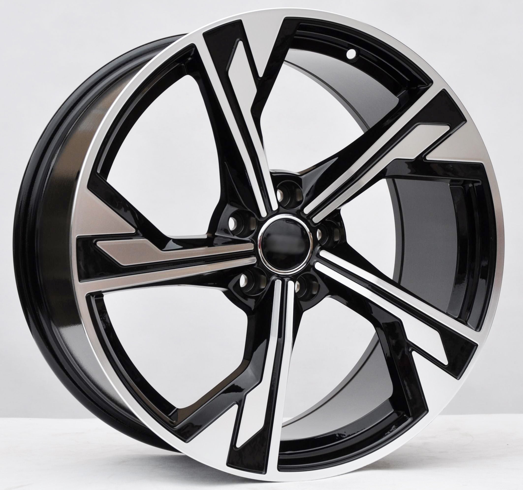 PDW 5419 Alufælge 17" 5x112 ET40 – Poleret/sort (sæt á 4)