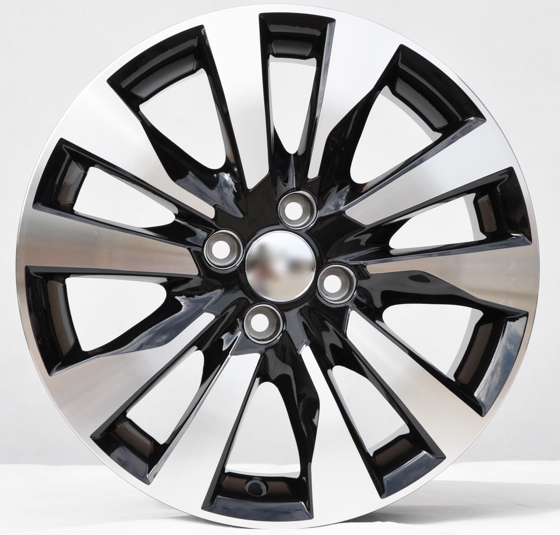 PDW 1785 Alufælge 16" 4x100 ET45 – Poleret/sort (sæt á 4)
