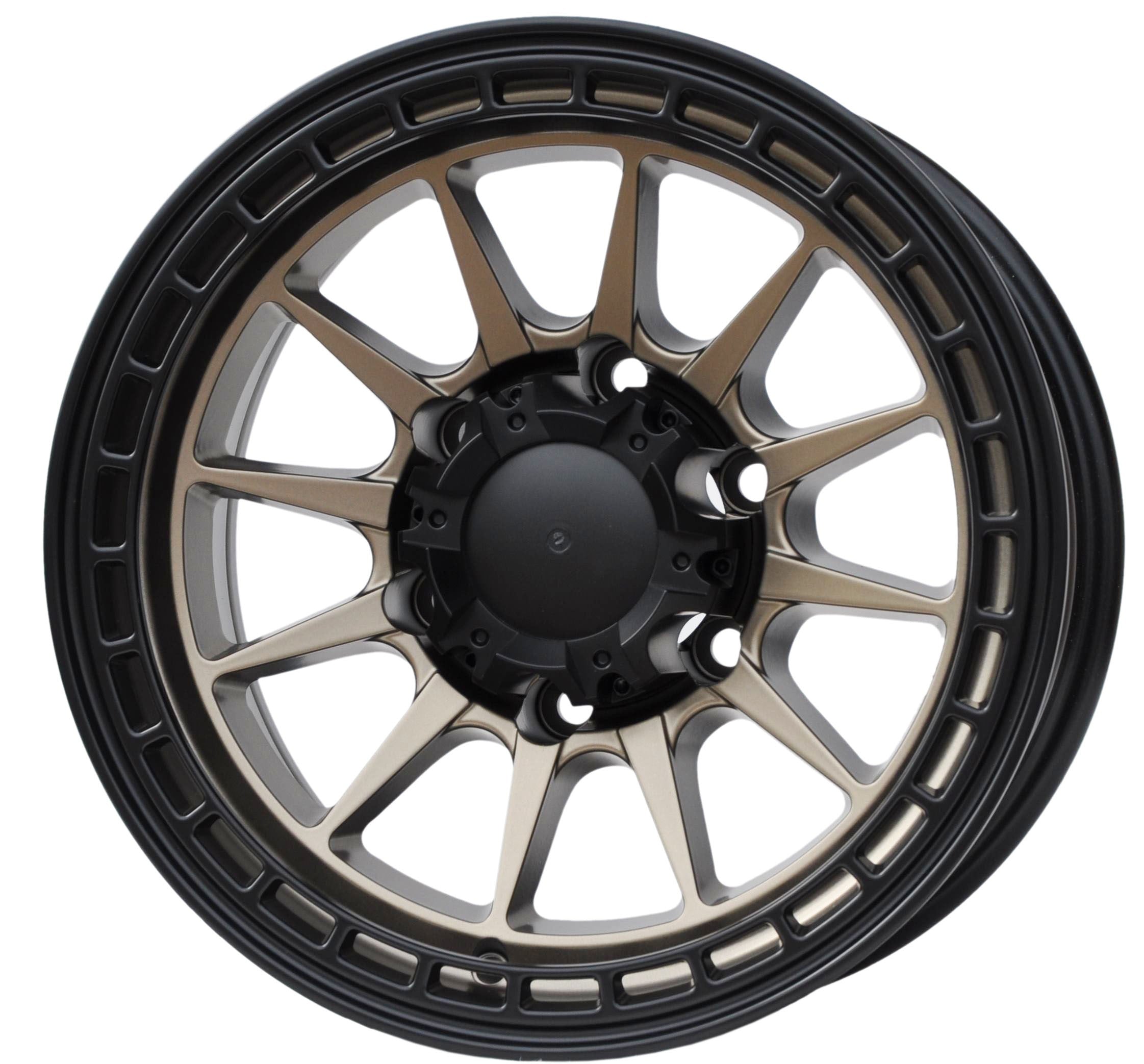 PDW 1916 Alufælge 15" 6x139.7 ET-10 – BRONZE MATT (sæt á 4)