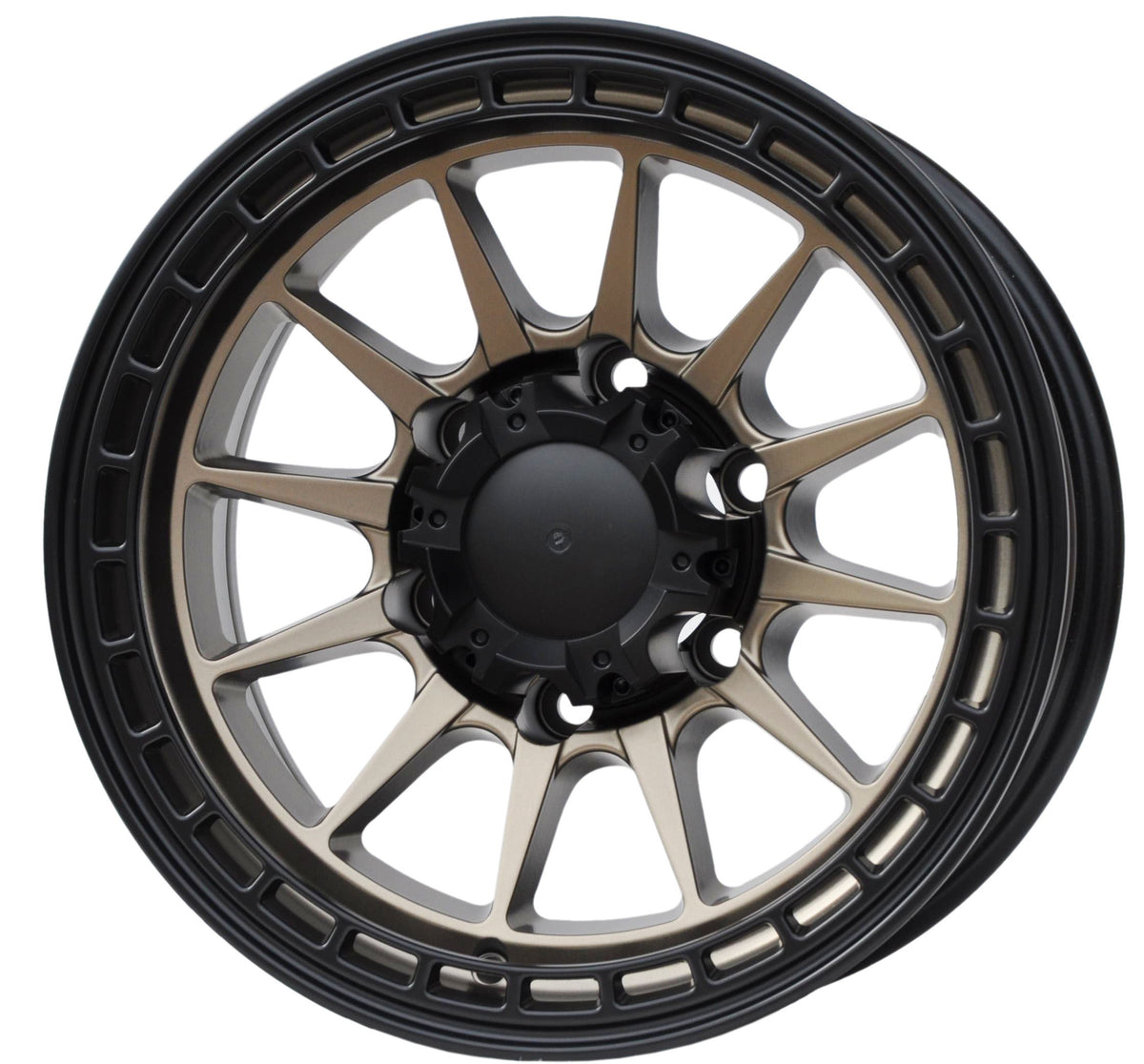 PDW 1916 Alufælge 15" 8J 6x139.7 ET-10 – BRONZE MATT (sæt á 4)