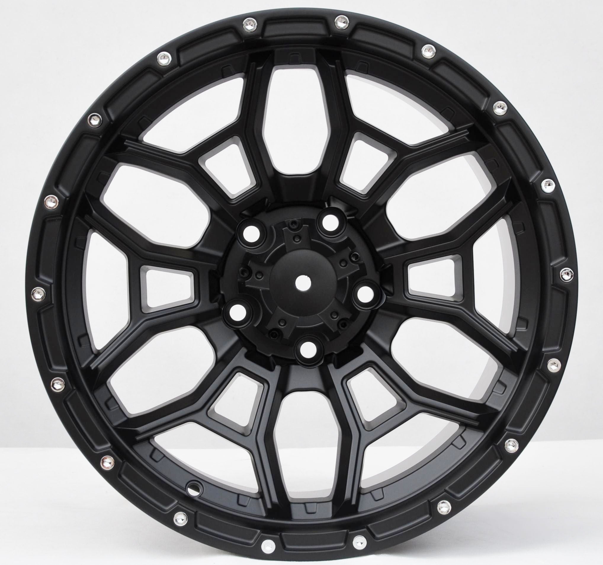 PDW 1915 Alufælge 17" 5x127 ET-6 – Sort (sæt á 4)
