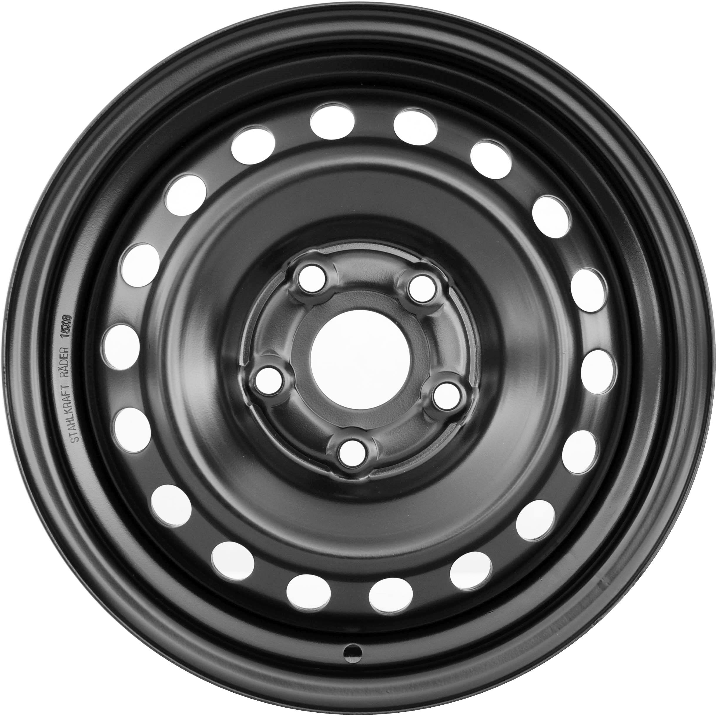 Stahlkraft Rader A15 Stålfælge 15" 5x114.3 ET39 – Sort (sæt á 4)