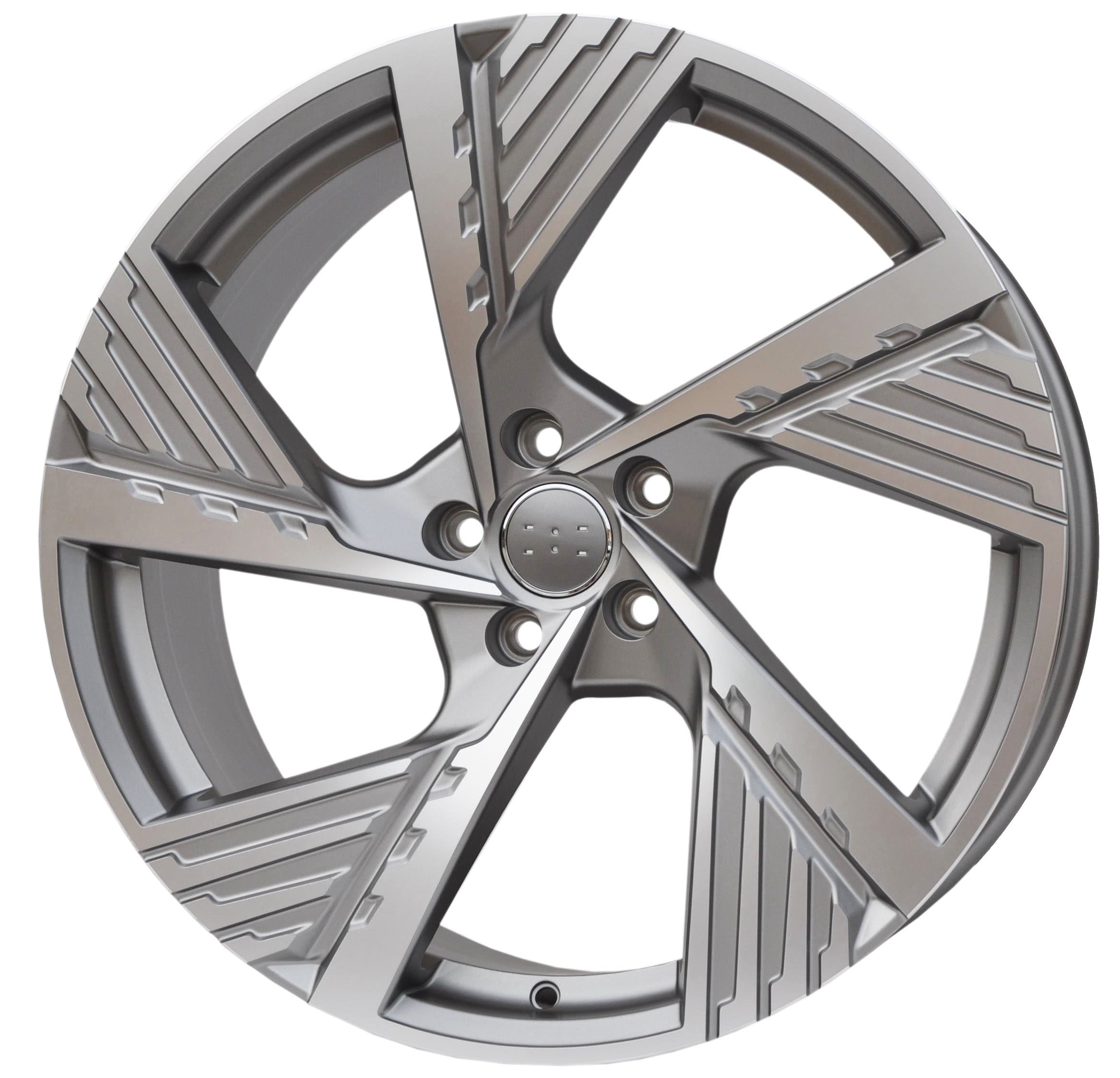 PDW 5639 Alufælge 19" 5x112 ET45 – Poleret/grafit półmat (sæt á 4)