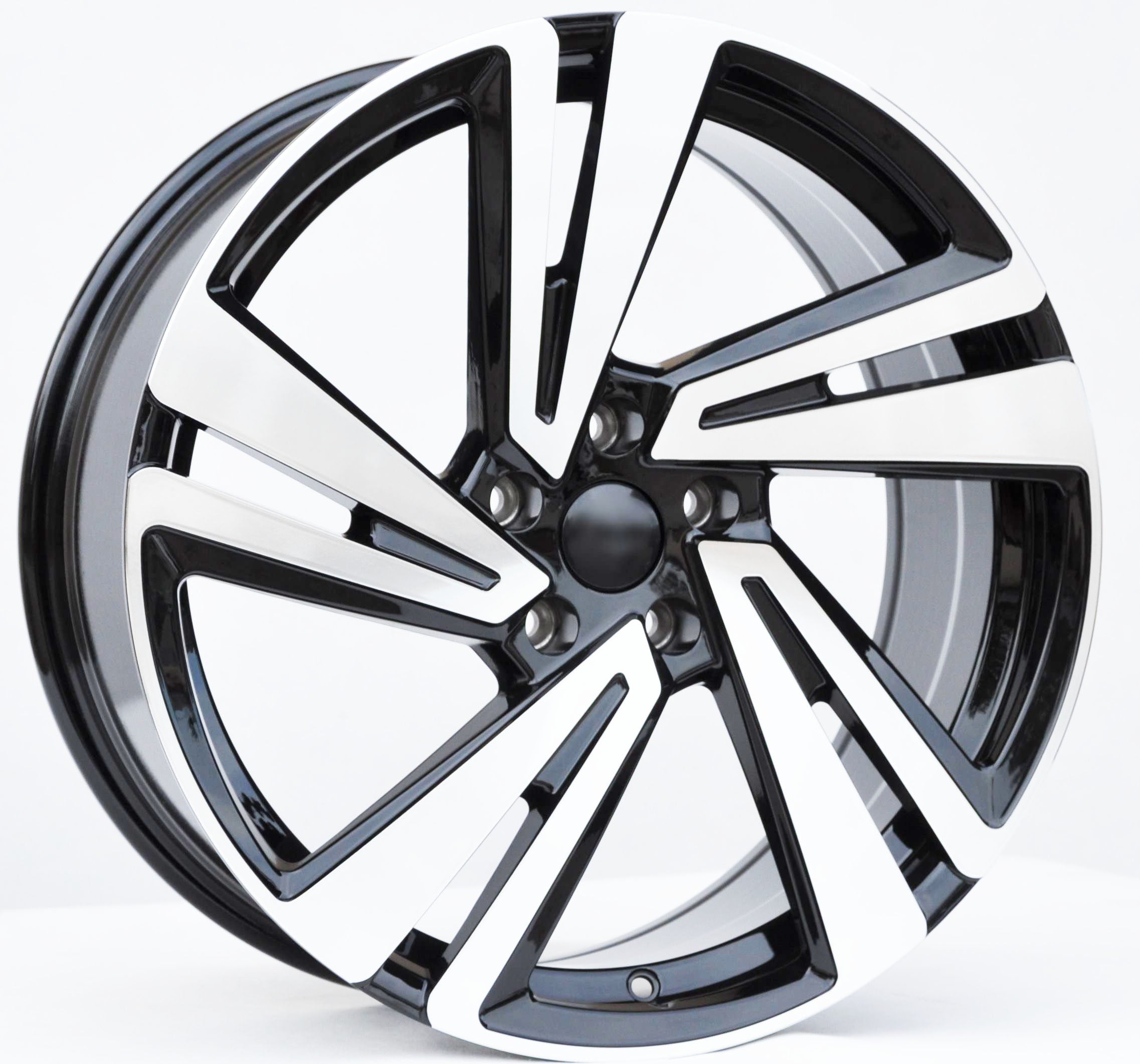 PDW 5641 Alufælge 20" 5x112 ET33 – Poleret/sort (sæt á 4)