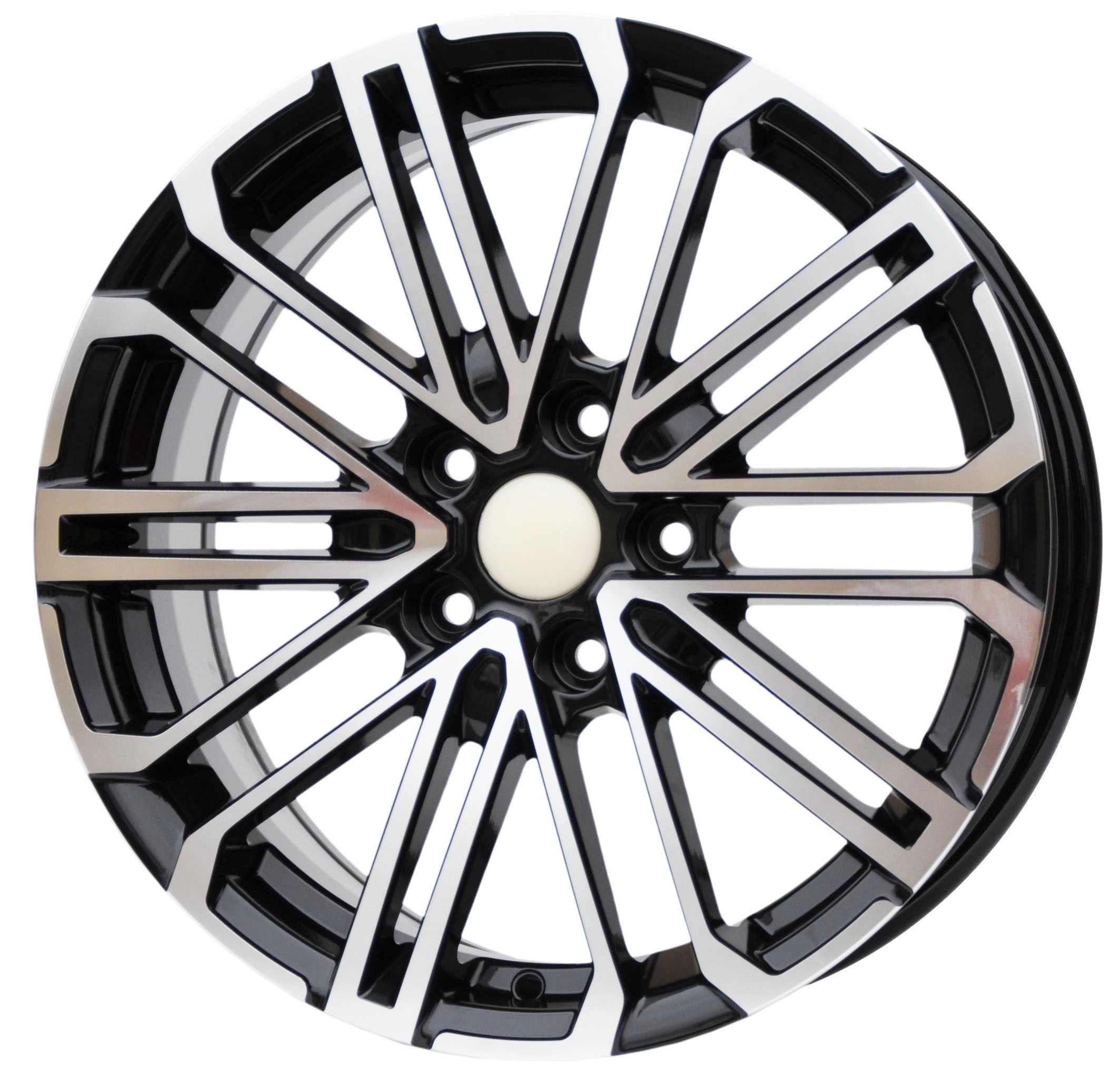 PDW 1994 Alufælge 17" 5x114.3 ET45 – Poleret/sort (sæt á 4)