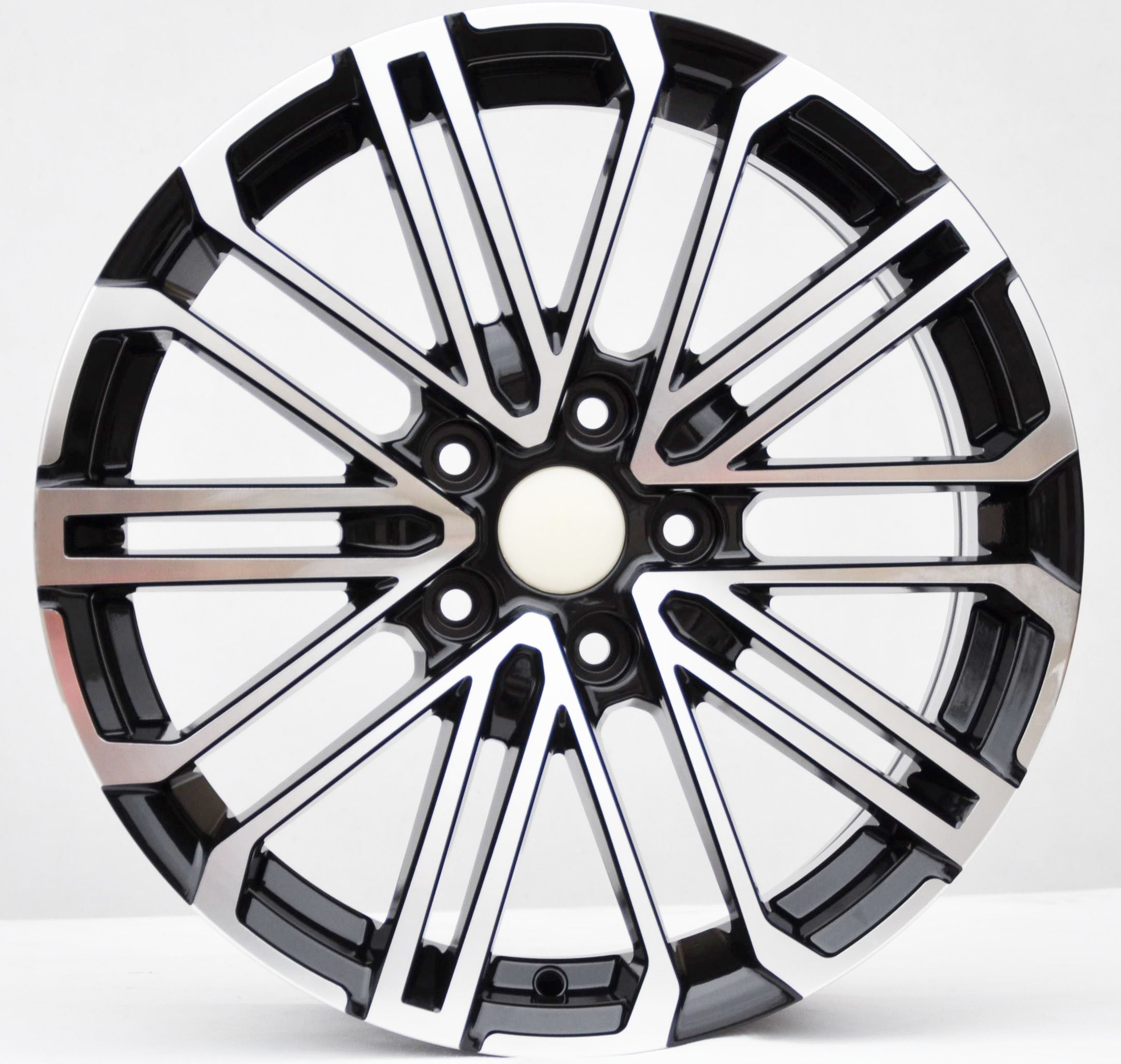 PDW 1994 Alufælge 17" 5x114.3 ET45 – Poleret/sort (sæt á 4)