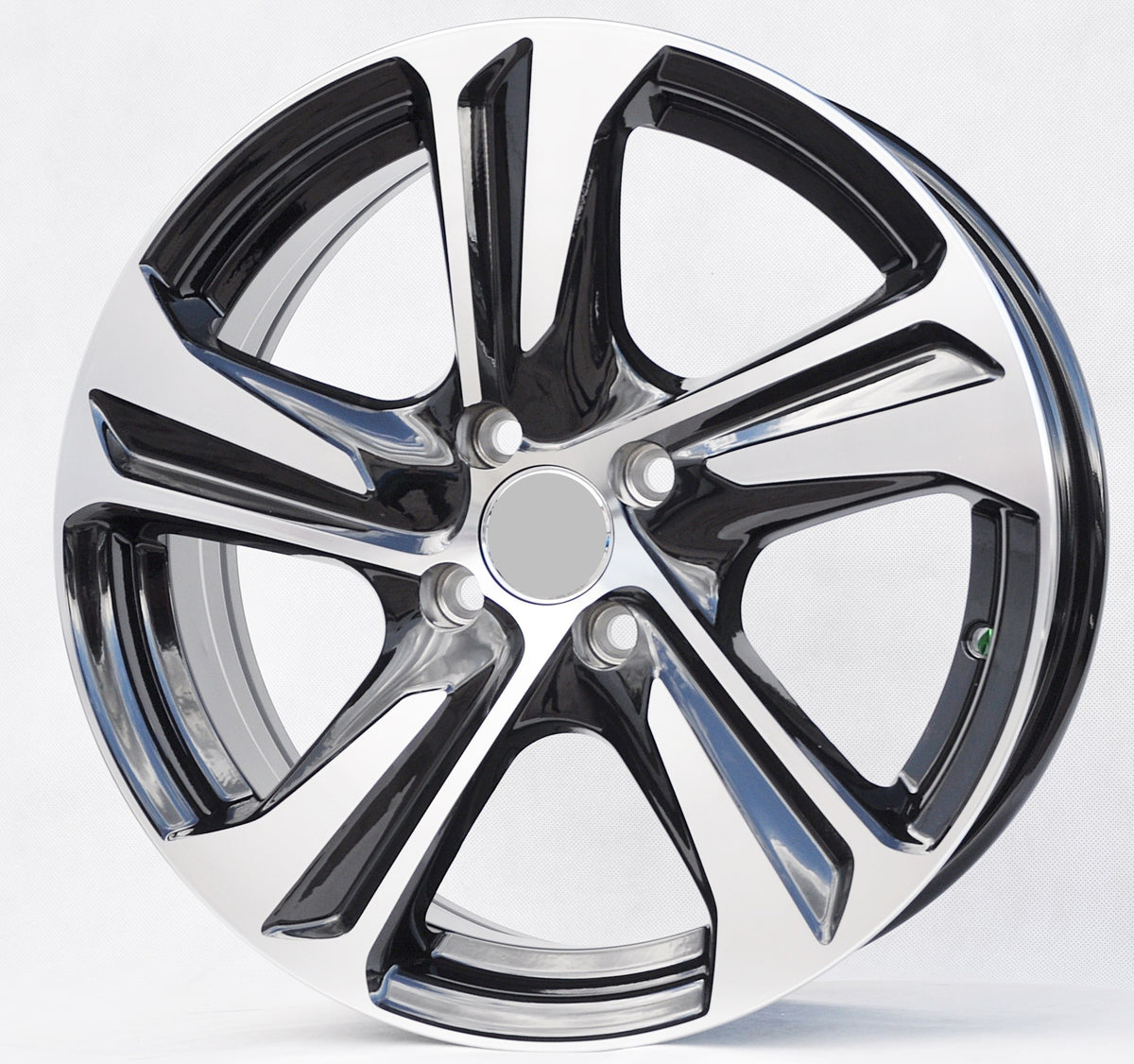 PDW 5832/1242 Alufælge 16" 6,5J 5x114.3 ET40 – Poleret/sort pulverlakeret (sæt á 4)