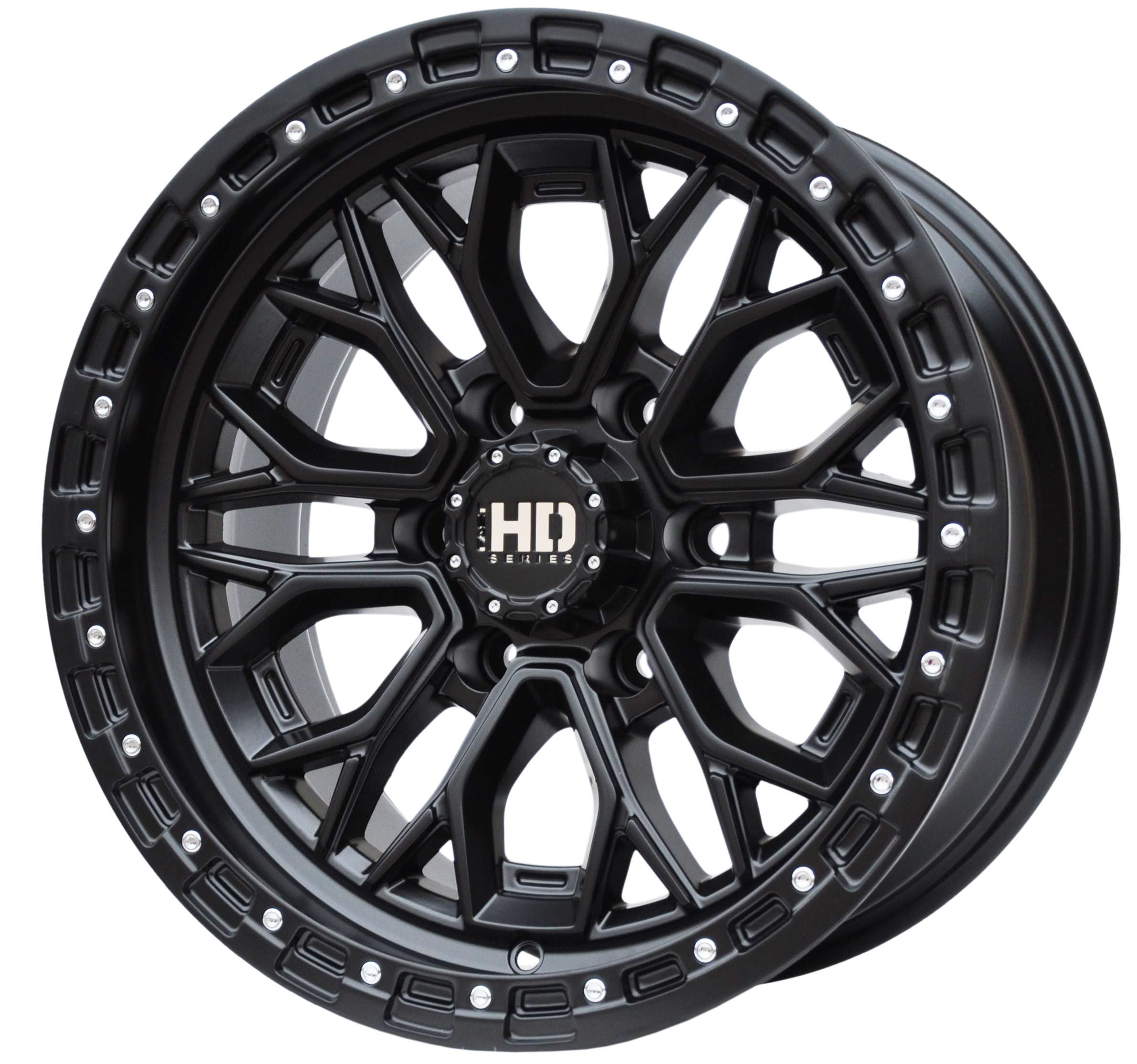 PDW 1972 Alufælge 17" 6x139.7 ET0 – Sort (sæt á 4)