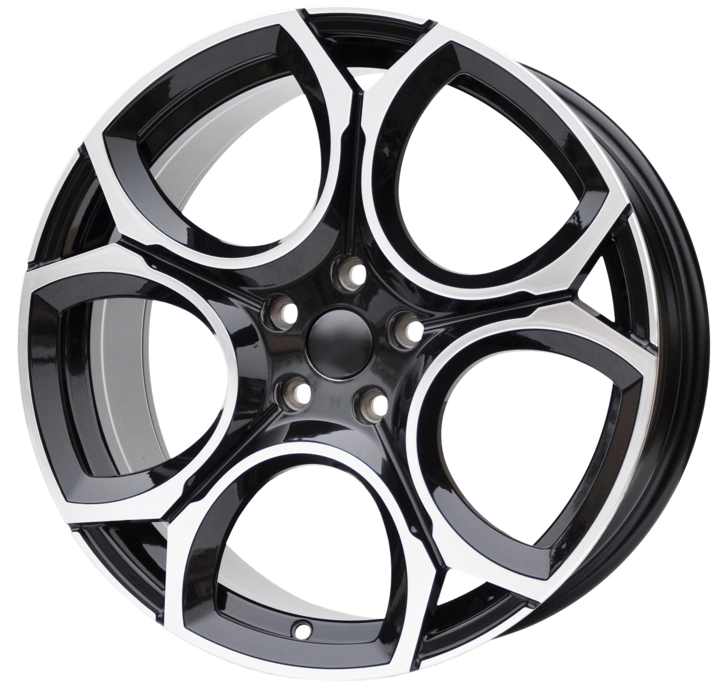 PDW 5162/5656 Alufælge 19" 5x112 ET45 – Poleret/sort (sæt á 4)