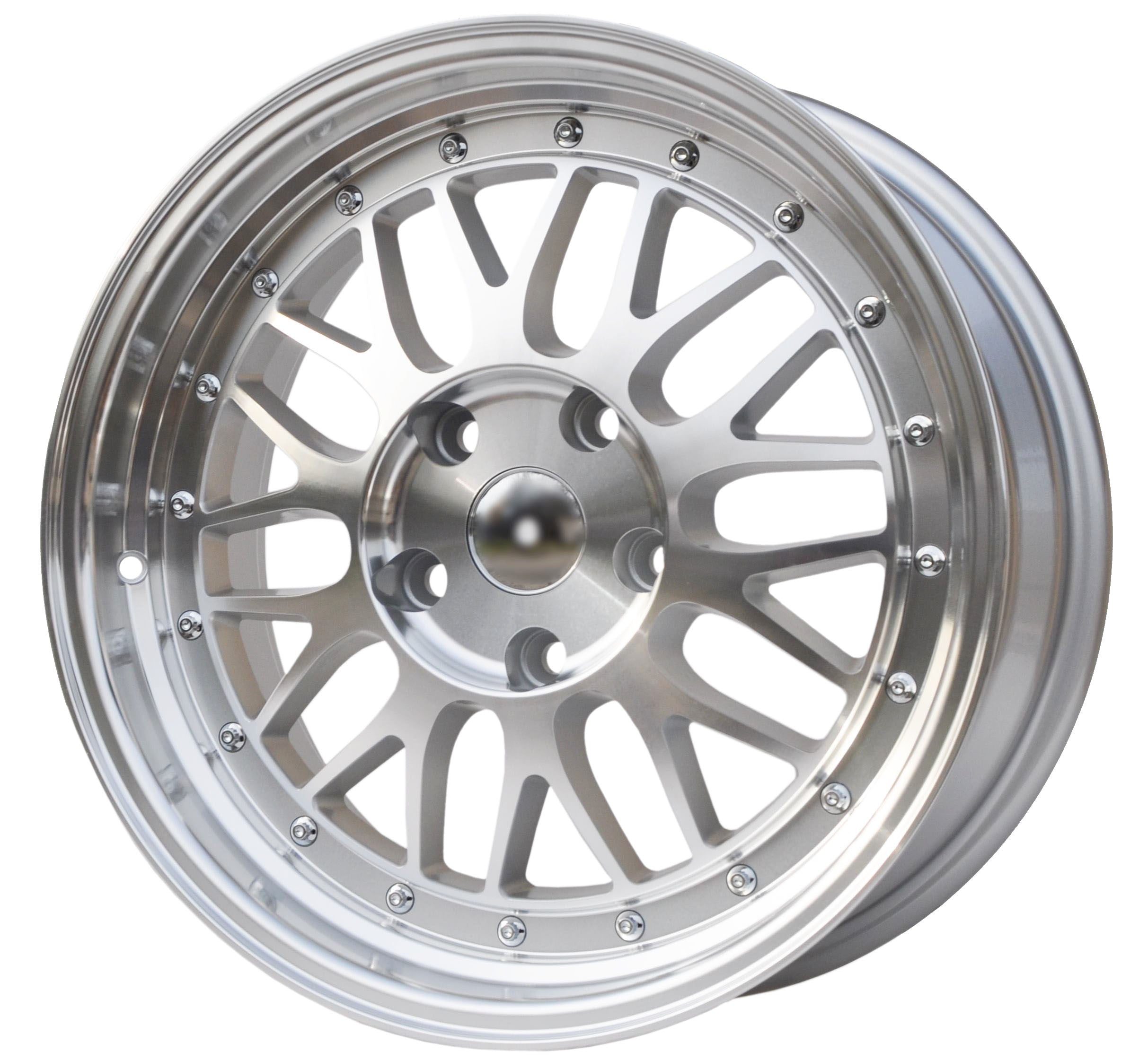PDW 1025 Alufælge 17" 5x120 ET34 – Poleret/sølv (sæt á 4)