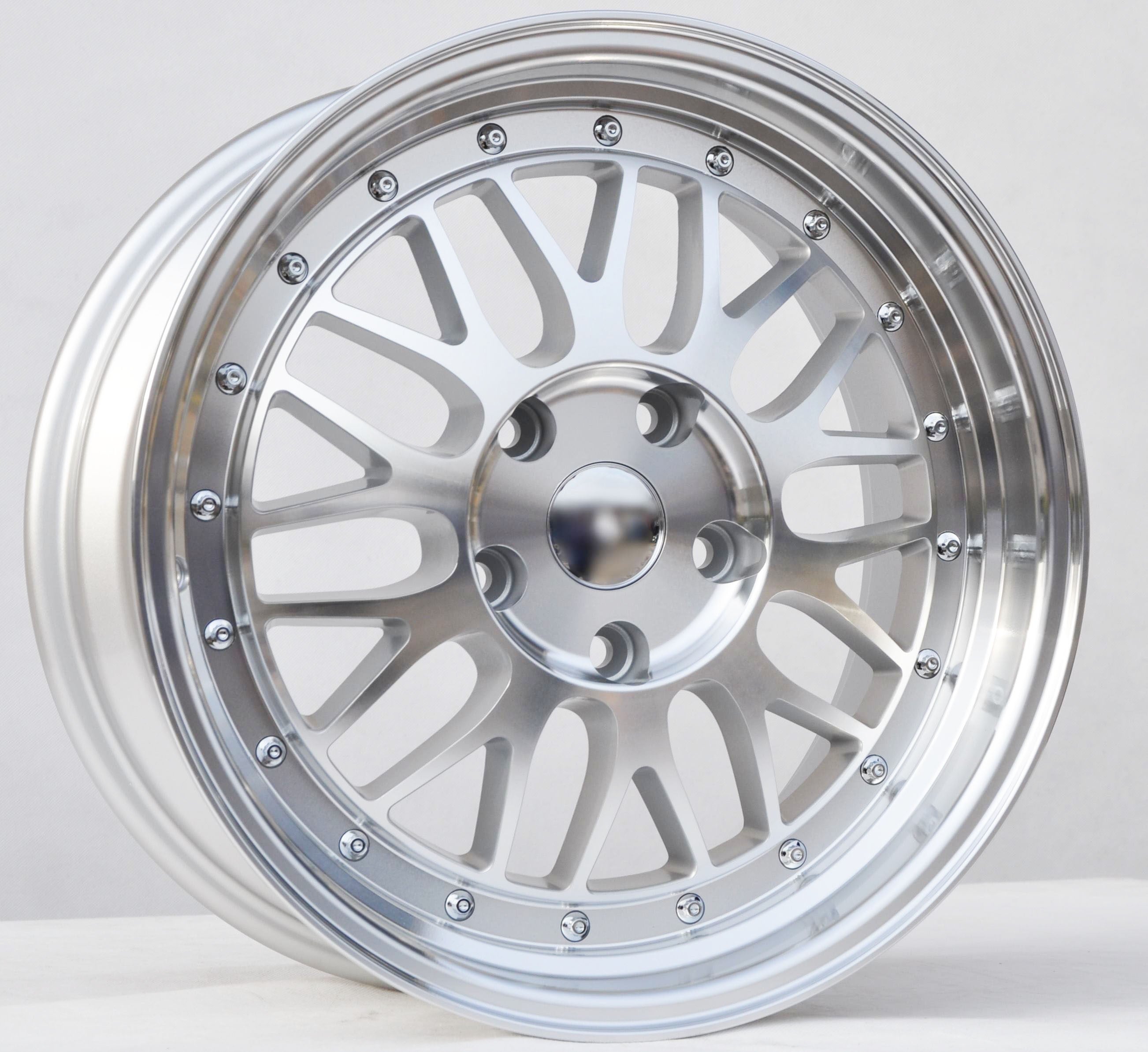 PDW 1025 Alufælge 17" 5x120 ET34 – Poleret/sølv (sæt á 4)