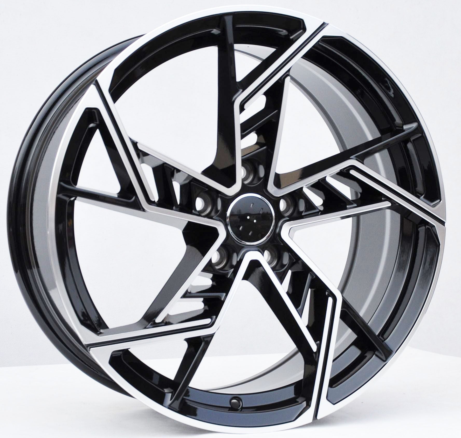 PDW 5611 Alufælge 18" 5x112 ET40 – Poleret/sort (sæt á 4)