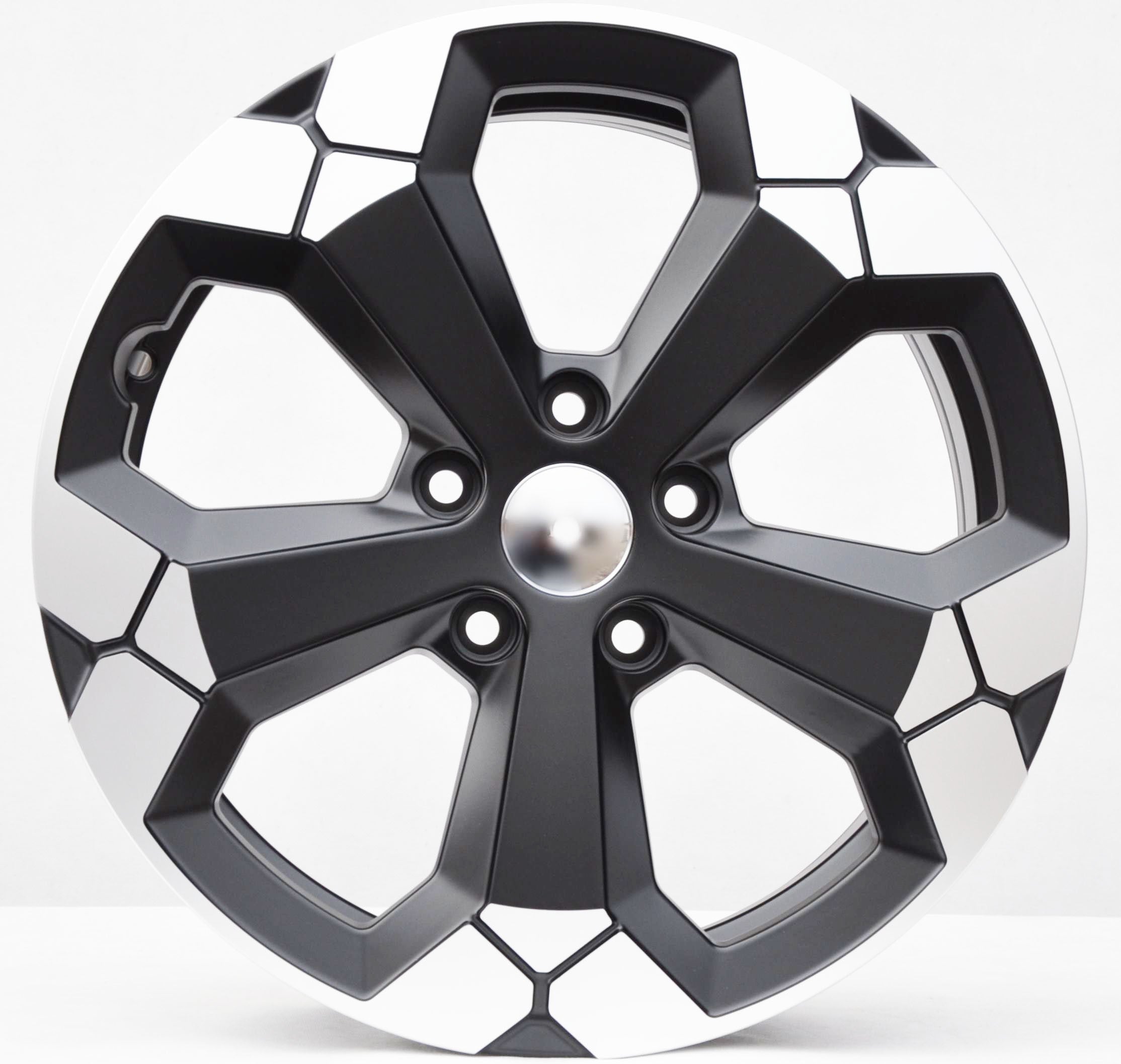 PDW 1274BPHM Alufælge 18" 5x114.3 ET45 – Poleret/sort (sæt á 4)