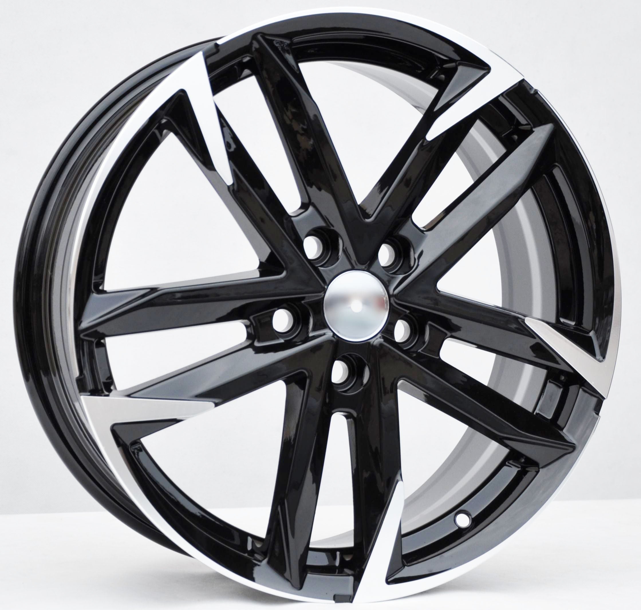 PDW SF501 Alufælge 18" 5x114.3 ET50 – Poleret/sort (sæt á 4)