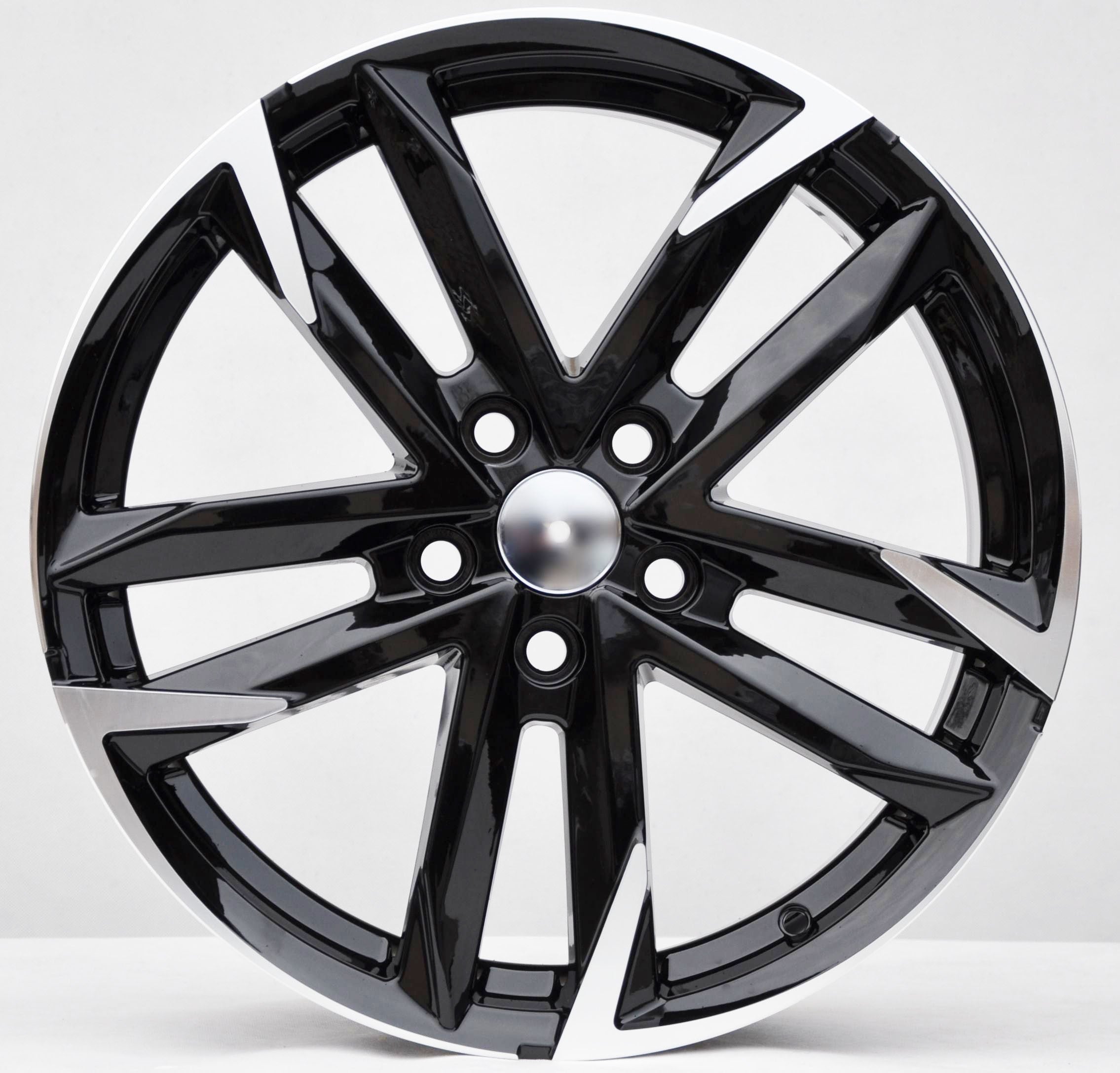 PDW SF501 Alufælge 18" 5x114.3 ET50 – Poleret/sort (sæt á 4)