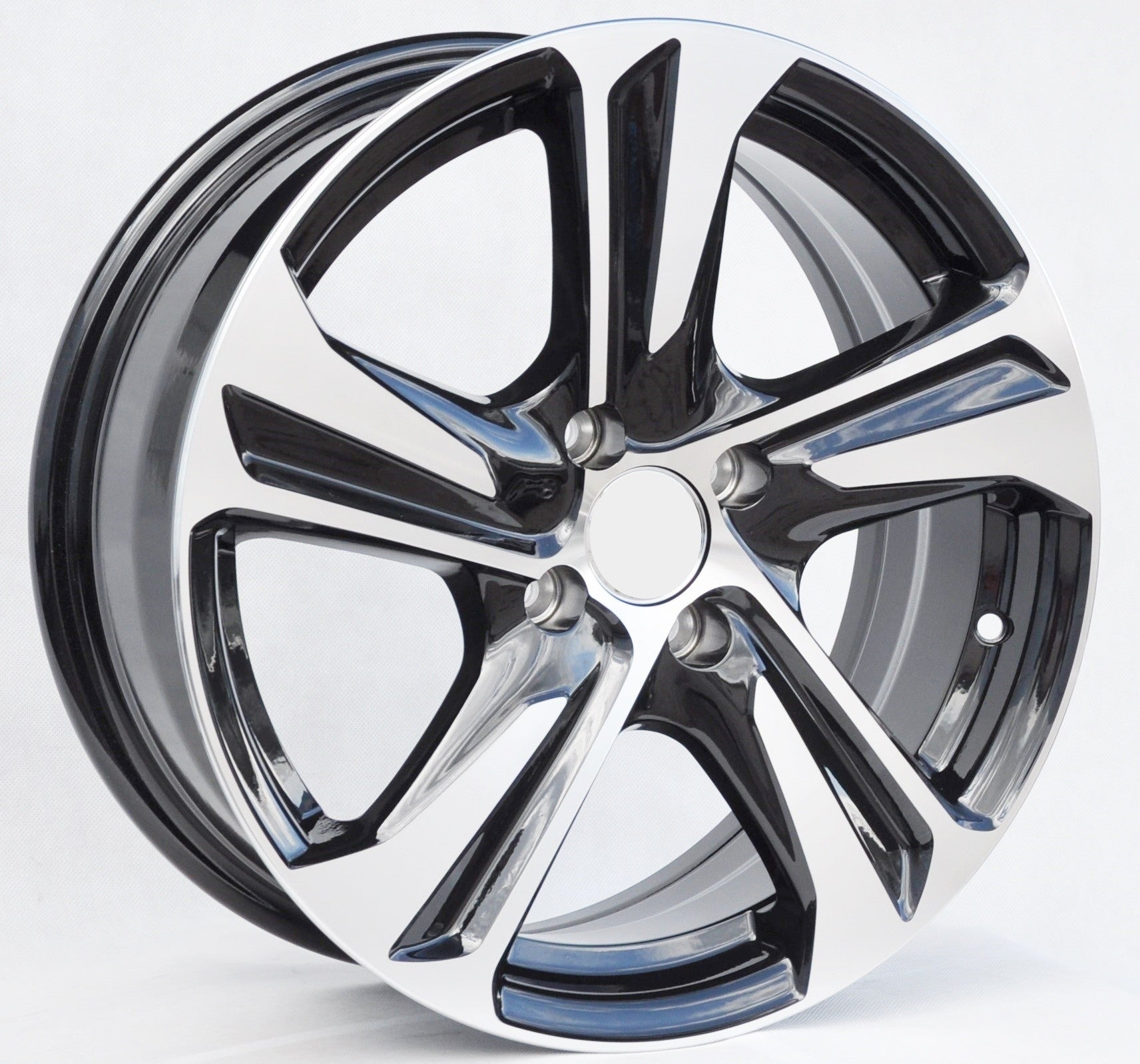 PDW 5832/1242 Alufælge 16" 5x112 ET40 – Poleret/sort (sæt á 4)