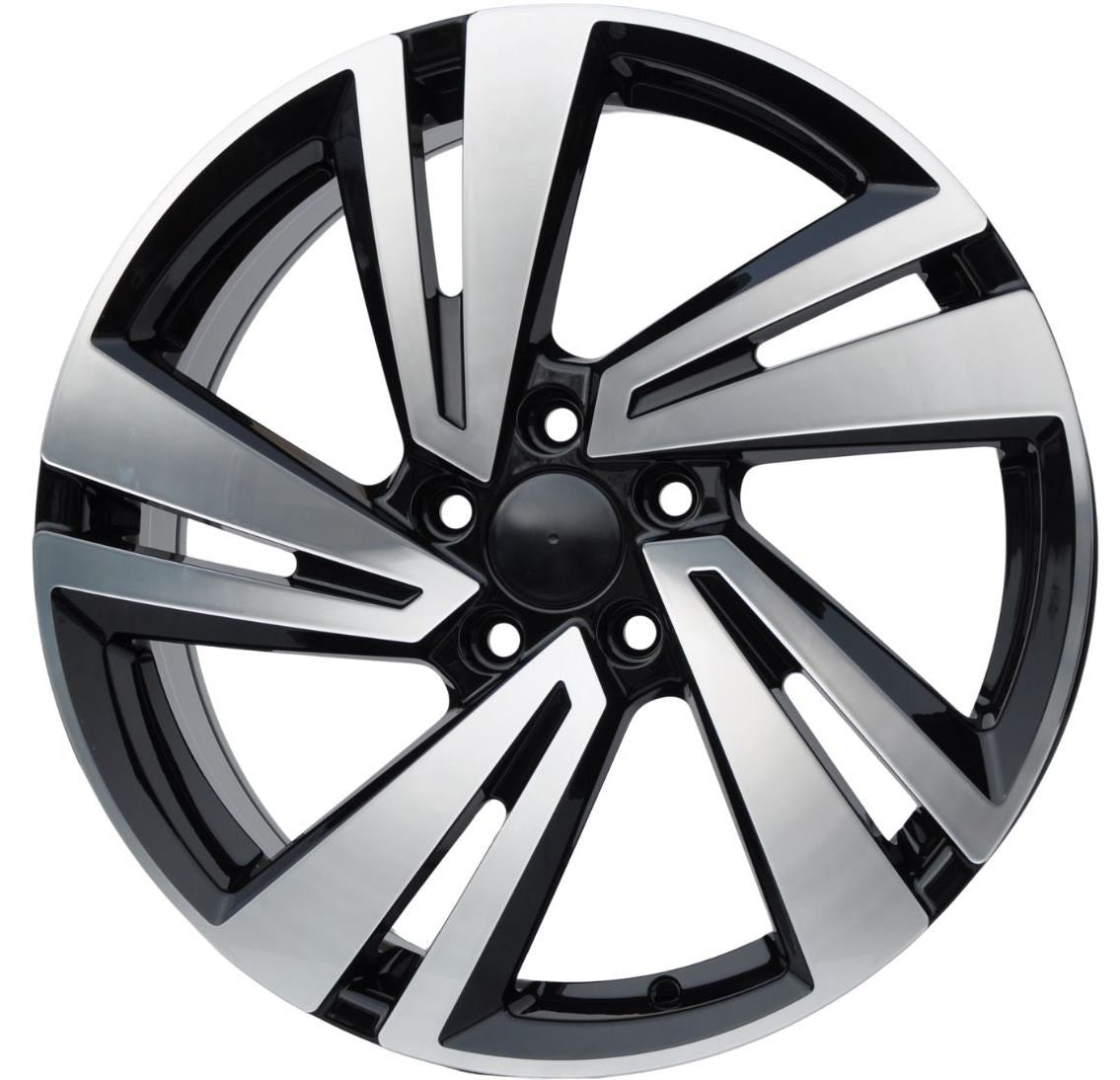 PDW 1282 Alufælge 18" 5x112 ET45 – Poleret/sort (sæt á 4)