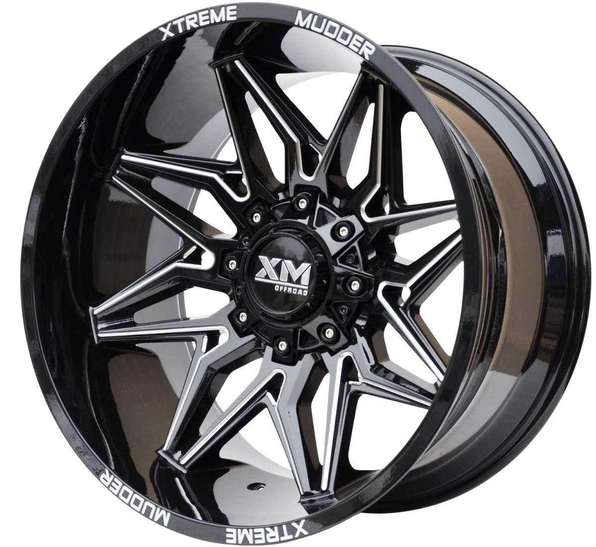 PDW 1543 Alufælge 22" 8x165.1 ET-44 – Sort (sæt á 4)