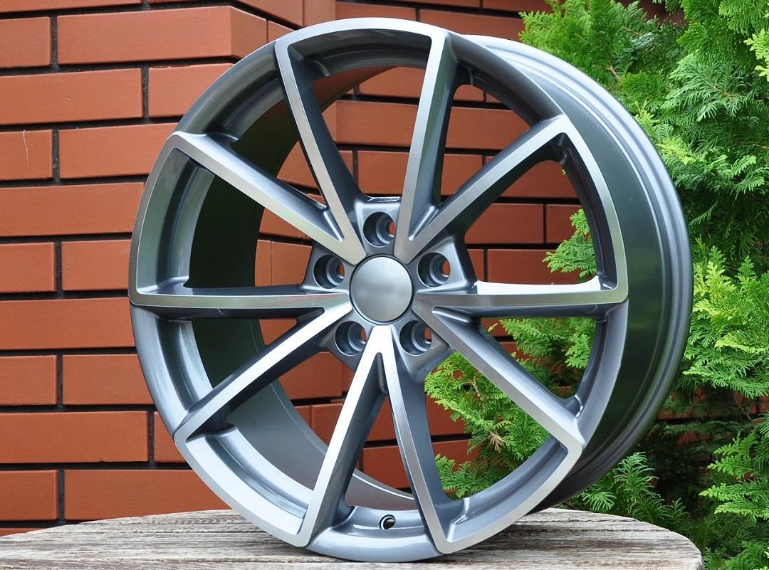 PDW 703 Alufælge 19" 5x112 ET40 – Poleret/grafit (sæt á 4)