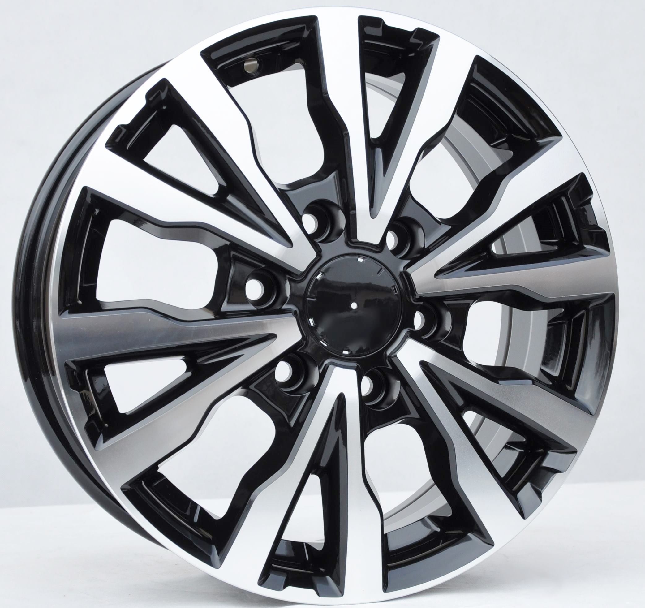 PDW 3025 Alufælge 16" 6x130 ET54 – Poleret/sort (sæt á 4)