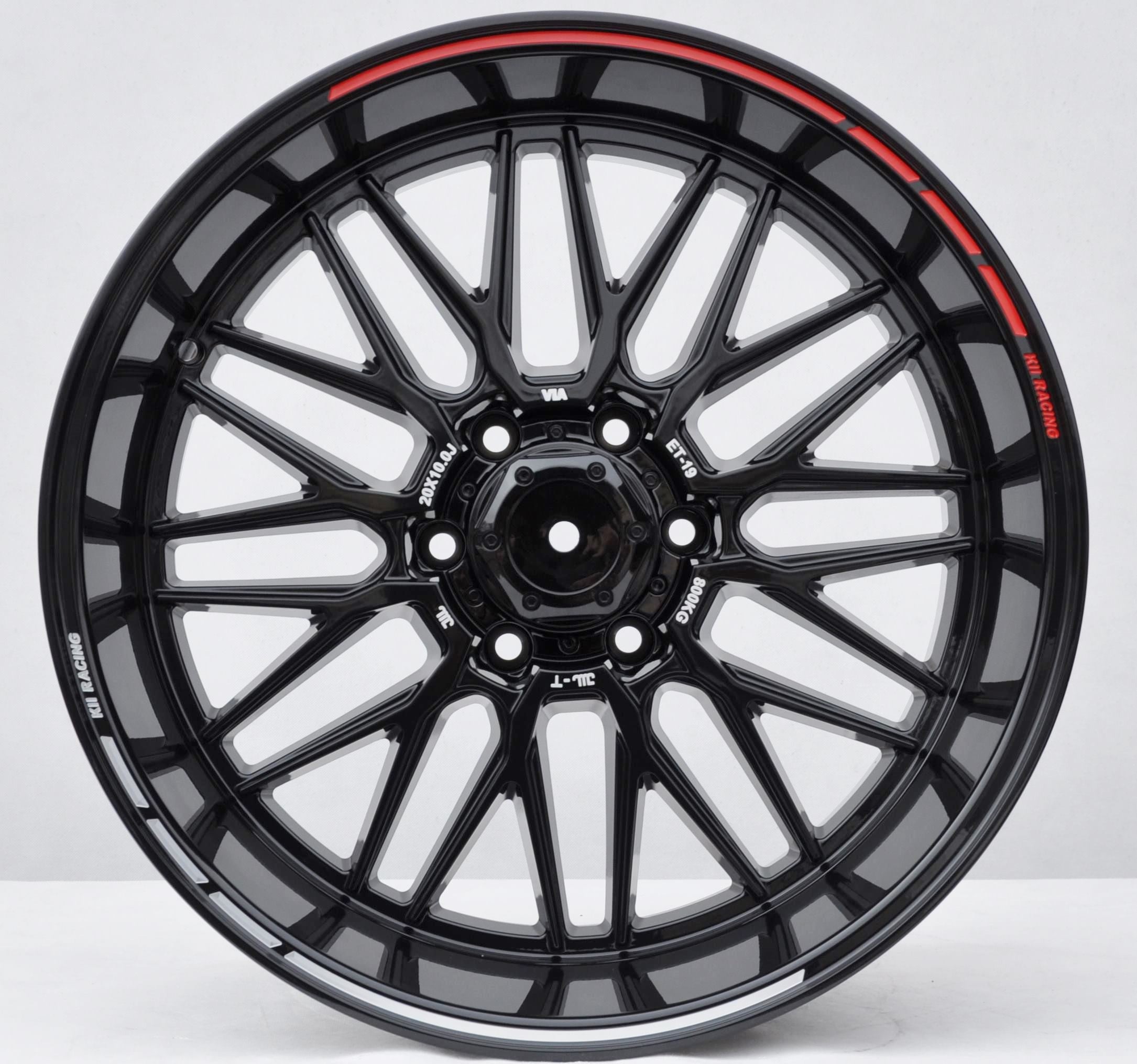 Toro Corsa 1888 Alufælge 20" 6x139.7 ET-19 – Sort (sæt á 4)