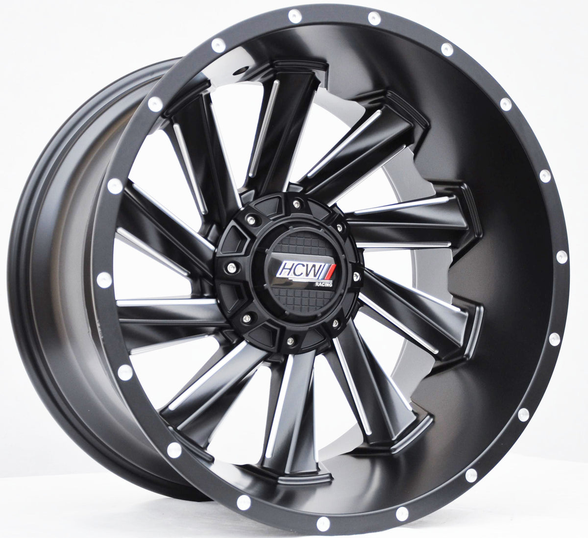 Toro Corsa 1323 Alufælge 20" 5x135 ET-44 – Poleret/sort (sæt á 4)