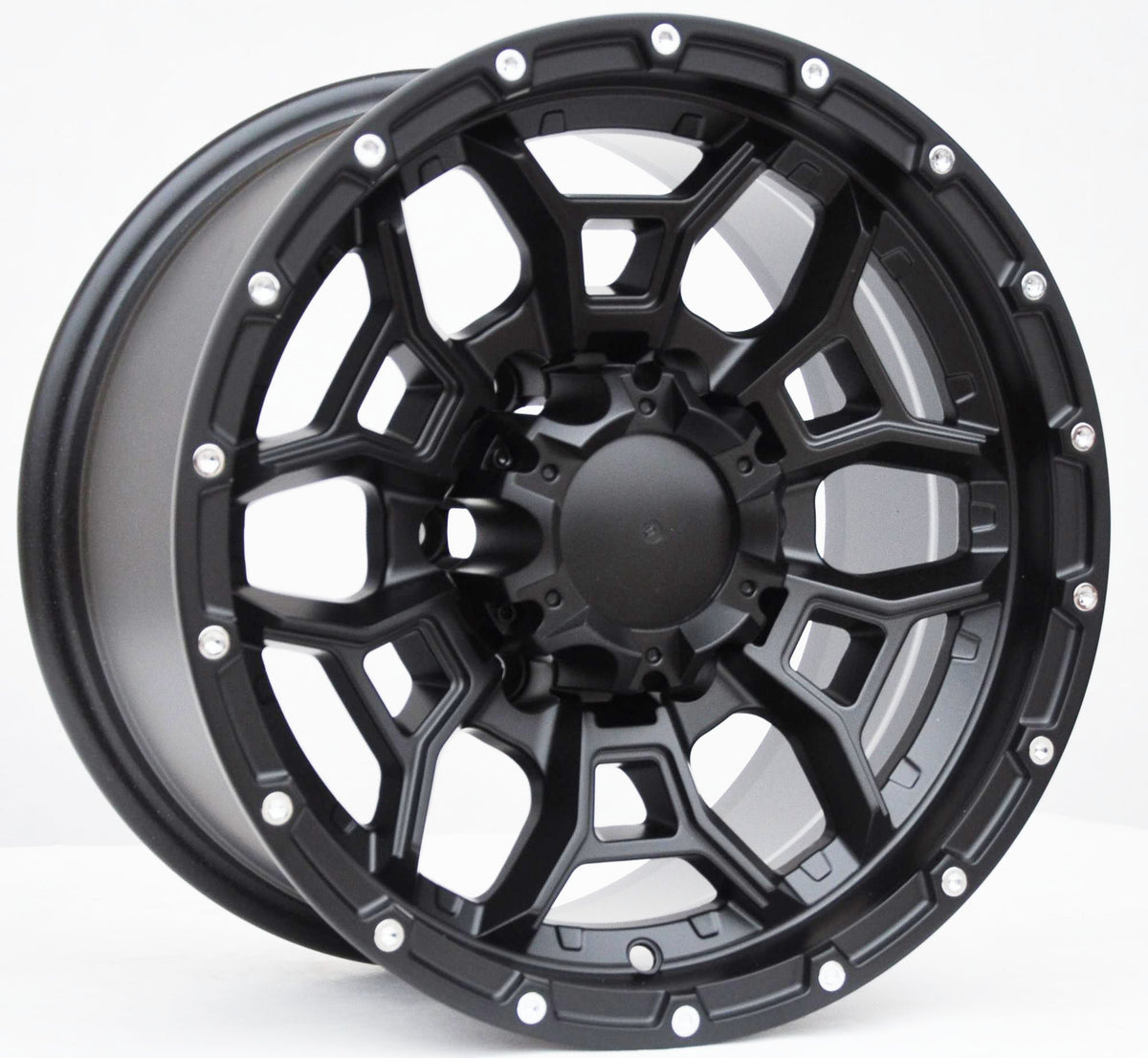 PDW 1915 Alufælge 15" 6x139.7 ET-10 – Sort (sæt á 4)