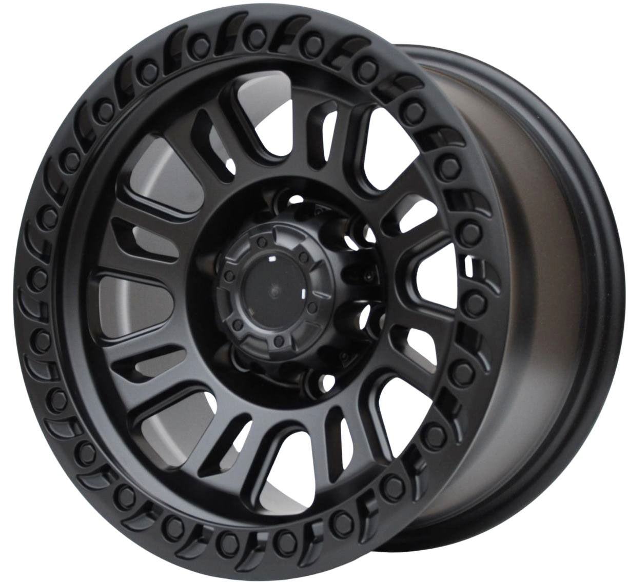 PDW 8916 Alufælge 15" 6x139.7 ET0 – Sort (sæt á 4)