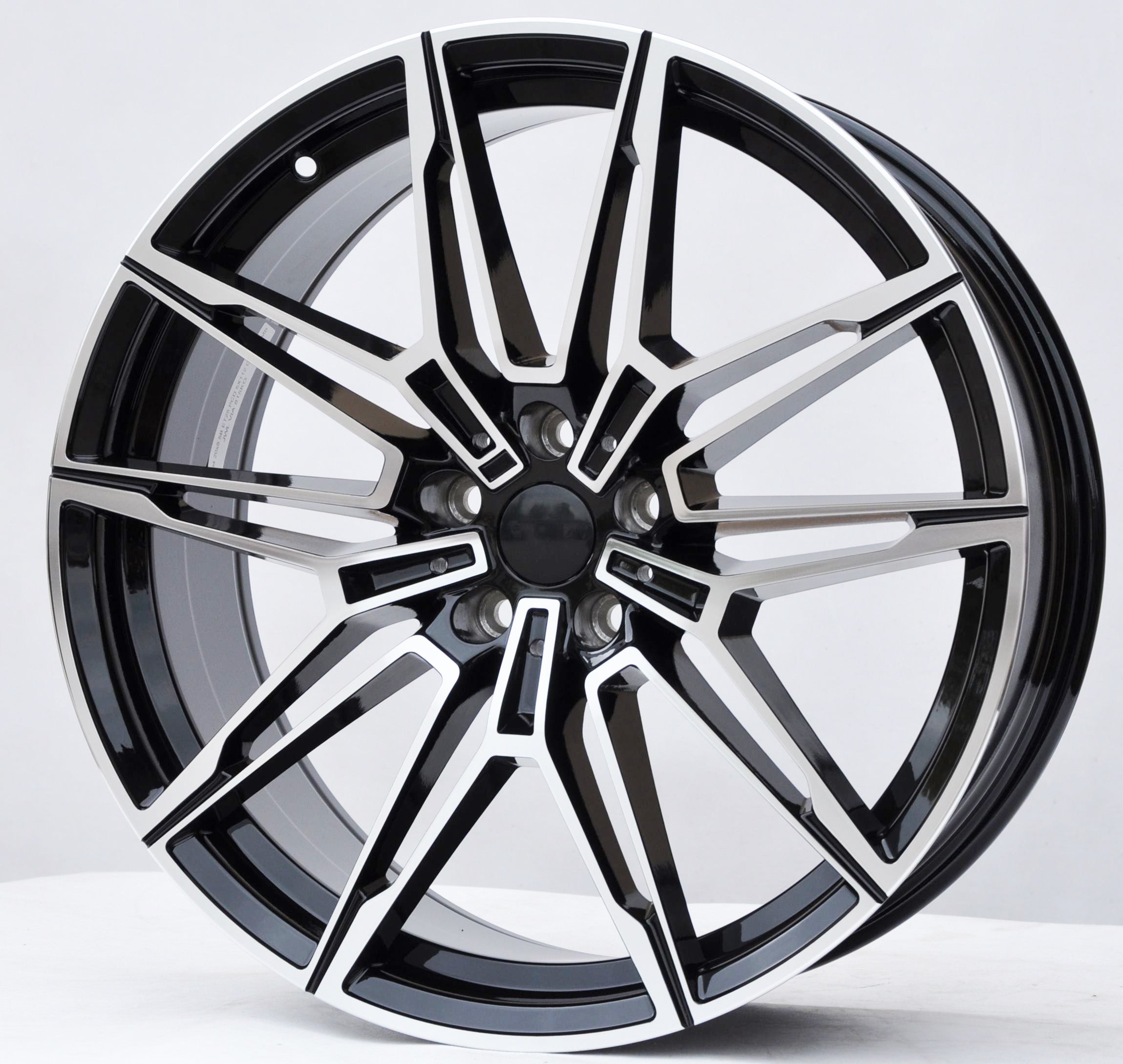 PDW 294 Alufælge 19" 5x112 ET27 – Poleret/sort (sæt á 4)